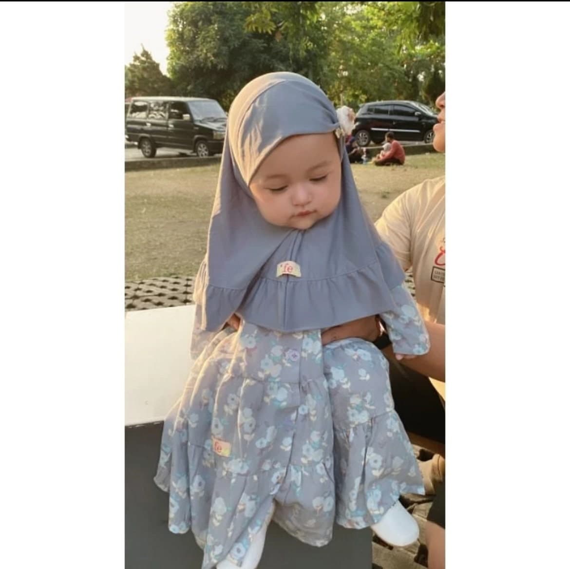 BUNGA 4-12 months Baby abaya Sets Hijab, muslim baby hijab sets - image 5