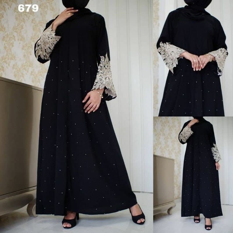 SONIA Black Me and Mommy abaya set pashmina, Saudi baby girl abaya sets, Umrah baby girl abaya set - image 3