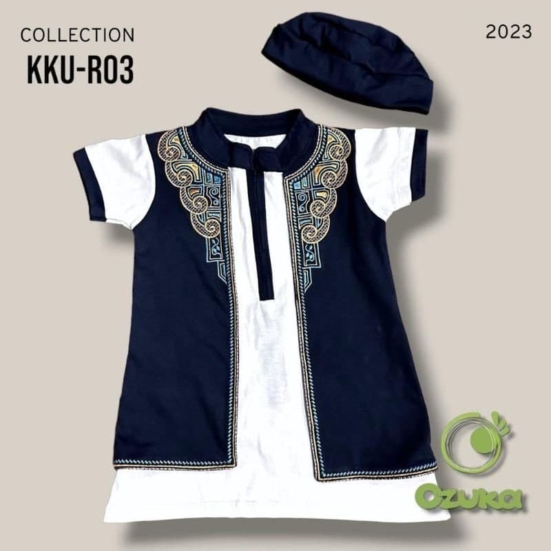 Baby Boy Khamis Outfit, Arabian Style, Head Scarf (0-8 Months) - image 3