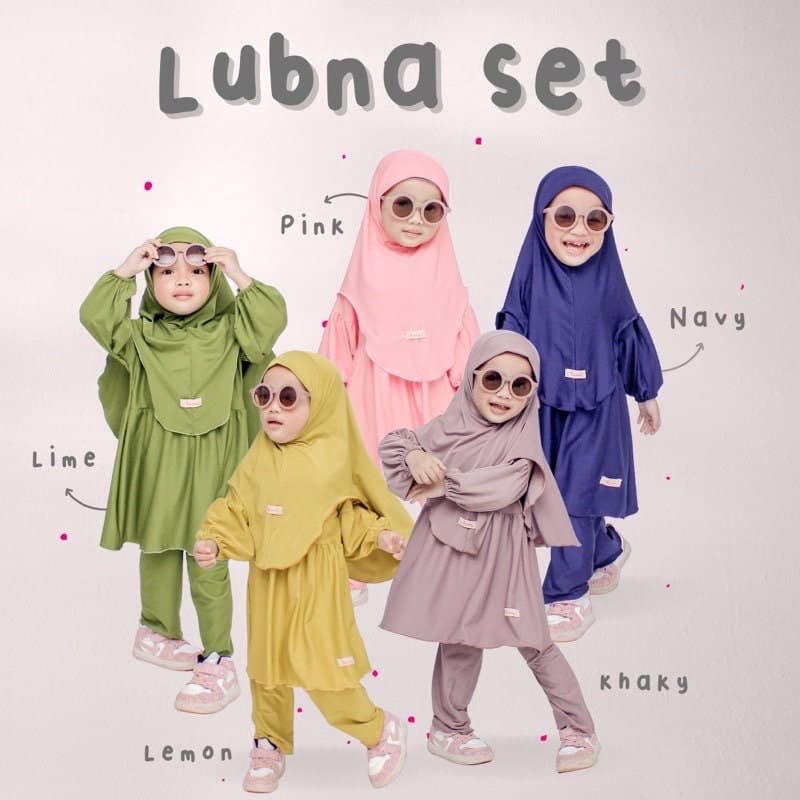 LUBNA Baby Tunic Hijab Set | Muslim Children's oneset | Ramadan and Eid Outfit - image 3