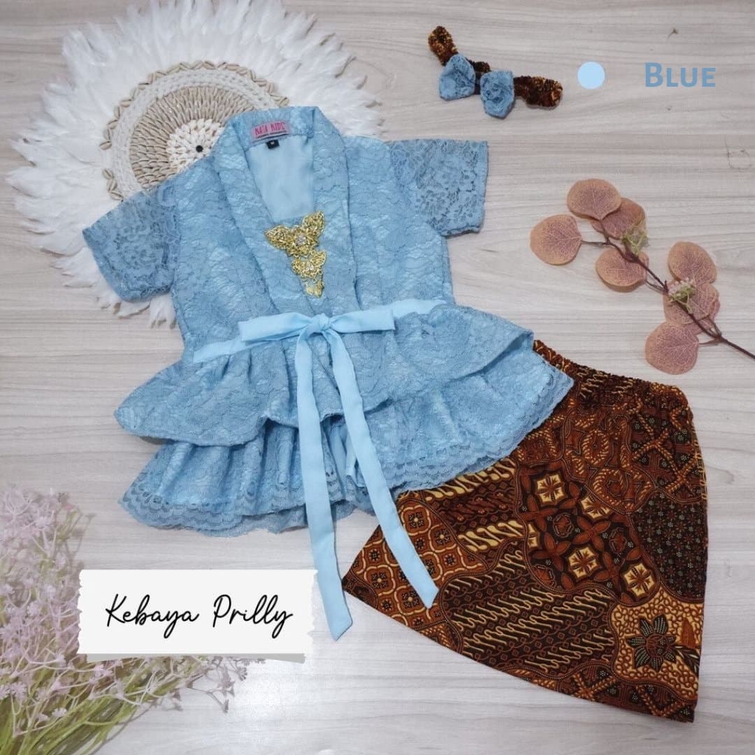 PRILLY 0-12 months baby Kebaya, Baby batik sets, baby Kebaya sets batik - image 5