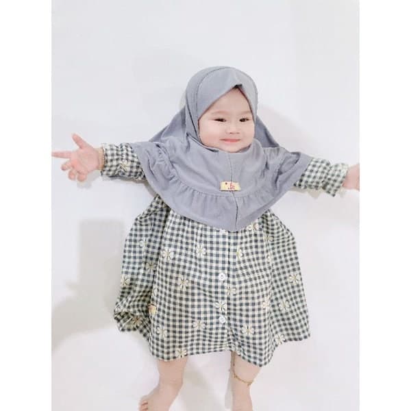 SQUARE 0 - 3 months Baby abaya Sets Hijab, muslim baby hijab sets - image 5