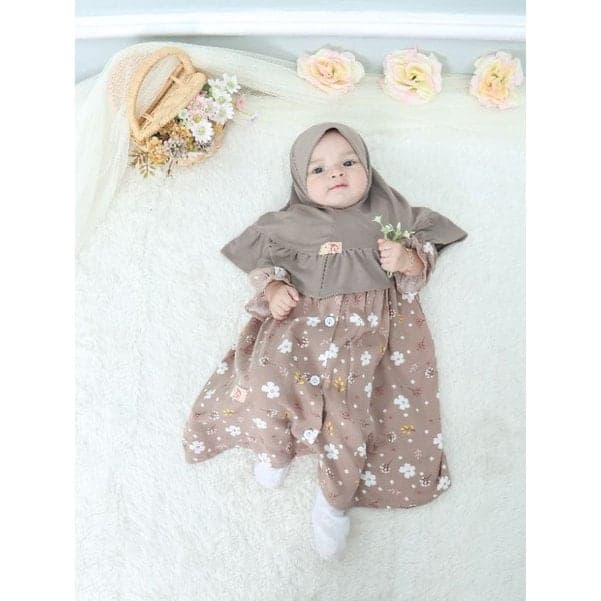 ANNISA  1 - 2 Year Baby abaya Sets Hijab, Muslim baby hijab sets - image 4