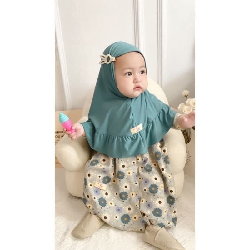 DAISY 0 - 3 months Baby abaya Sets Hijab, muslim baby hijab sets - image 3