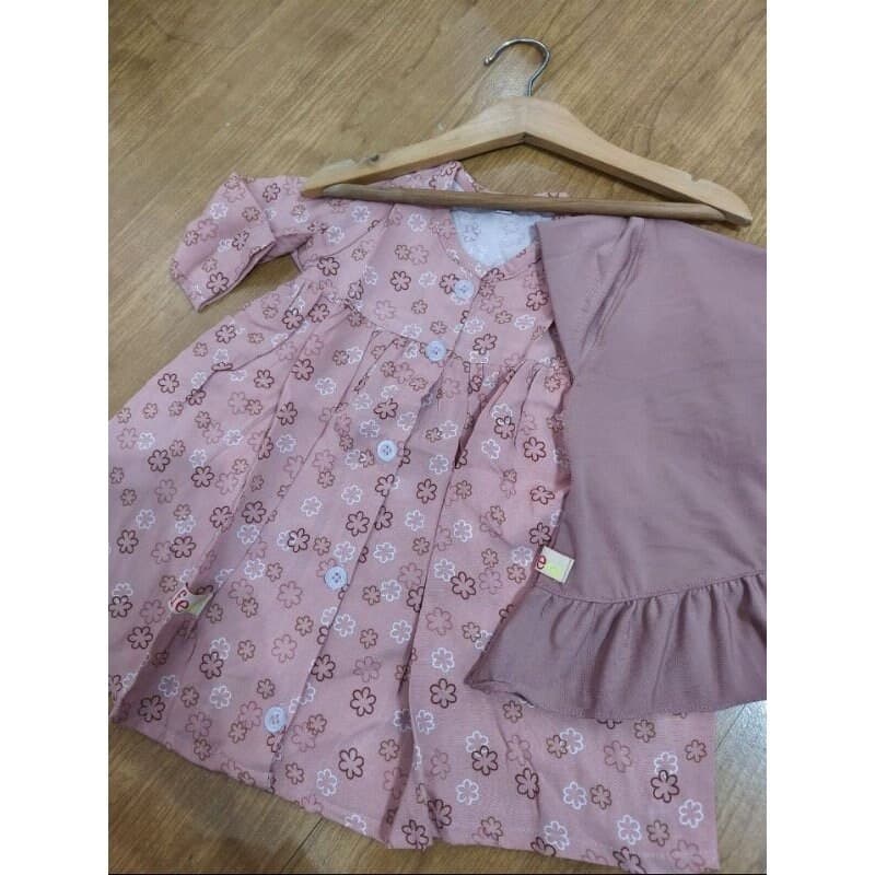 BUNGA 0 - 3 months Baby abaya Sets Hijab, muslim baby hijab sets - image 4