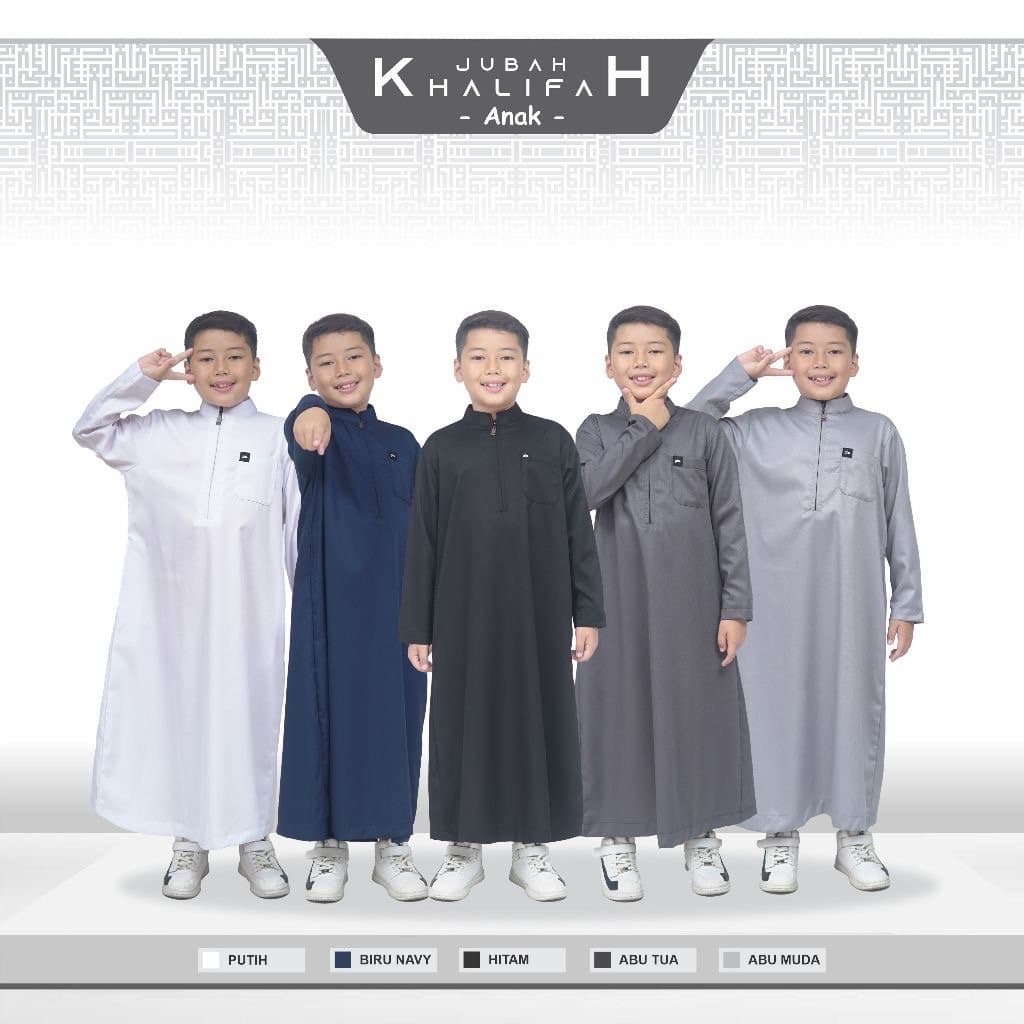 KHALIFAH long sleeve kids thobe, boy's arabian thobe, boy's umrah thobe