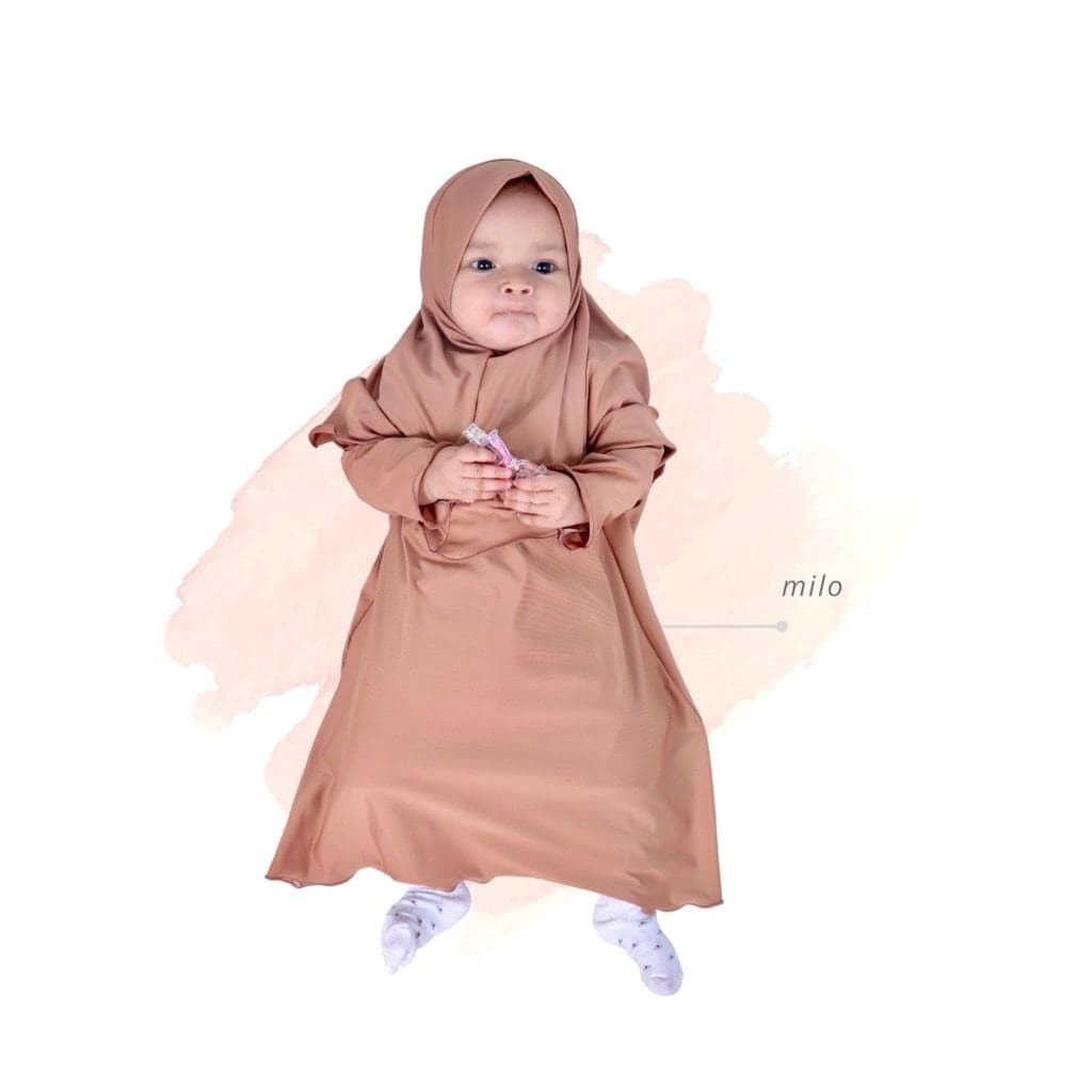 Baby Abaya Set, Children's Modest Dress, Hijab for Umrah, Islamic Clothing
