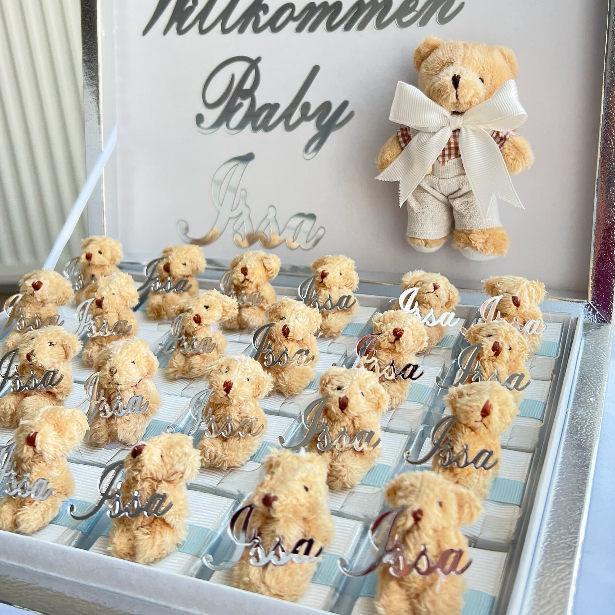 Personalized Teddy Bear Chocolate Box, Baby Shower Favors - image 4