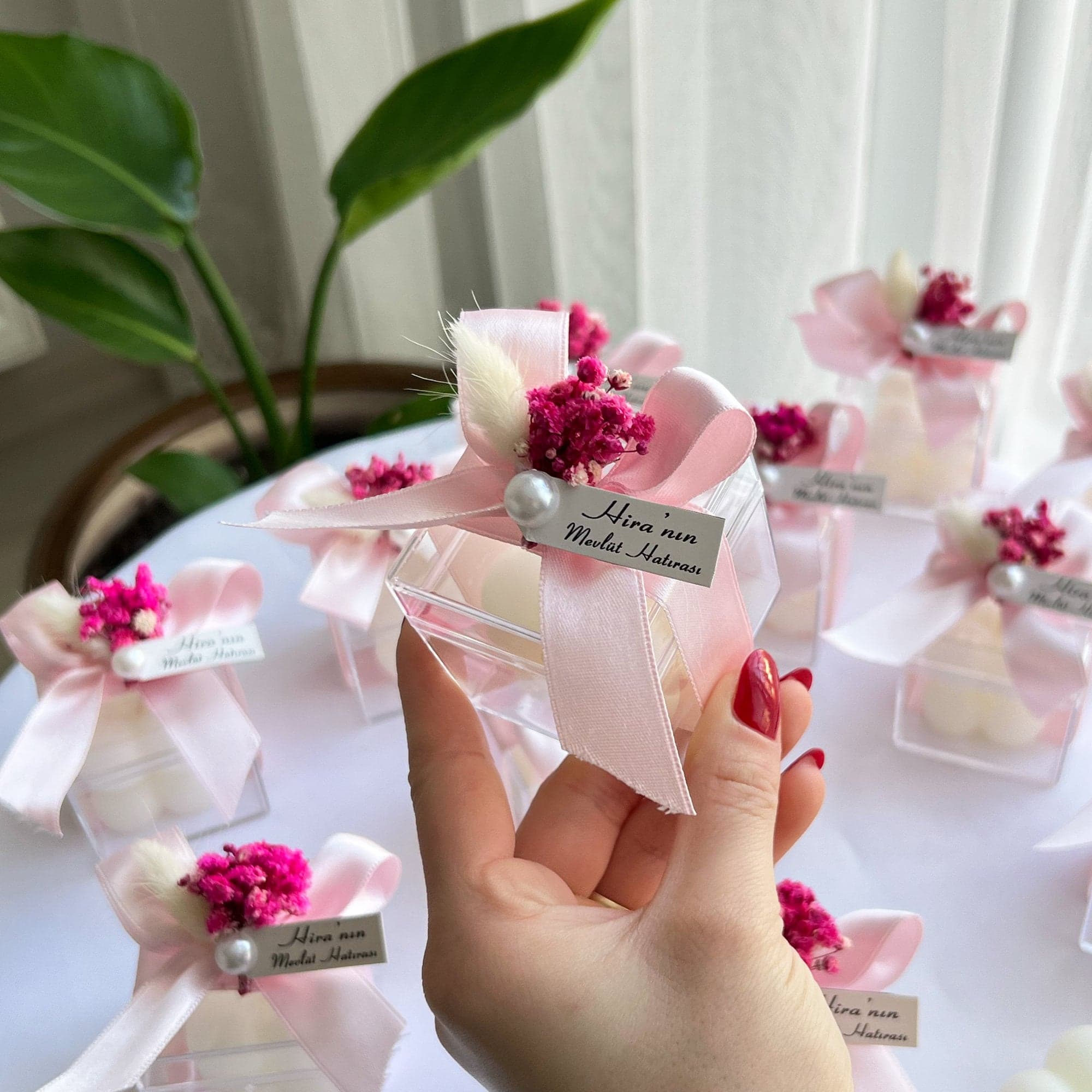 Bubble Candle Favors, Wedding Baptism Engagement Thank You Gift - image 3
