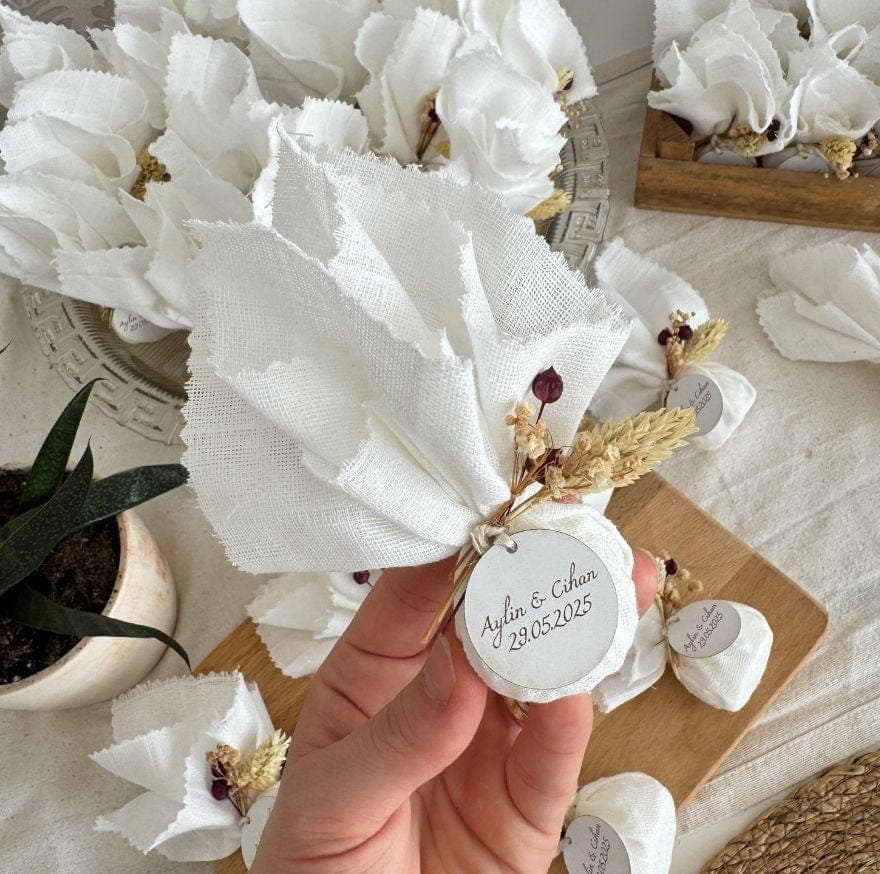 Rose Candle Favors: Personalized Wedding & Engagement Gifts