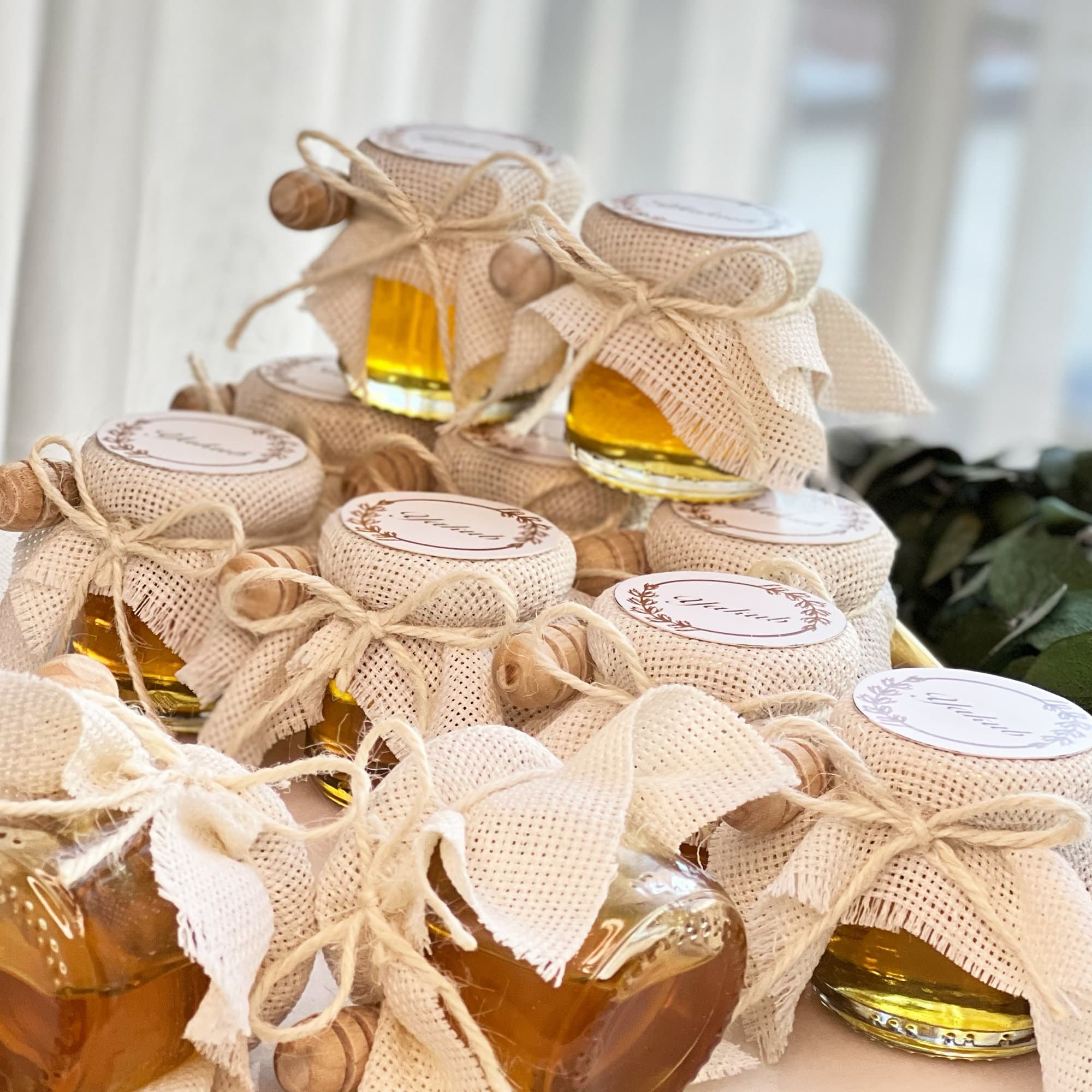 Mini Honey Jar Favors, Wooden Honey Spoon, Wedding, Shower Gift - image 4