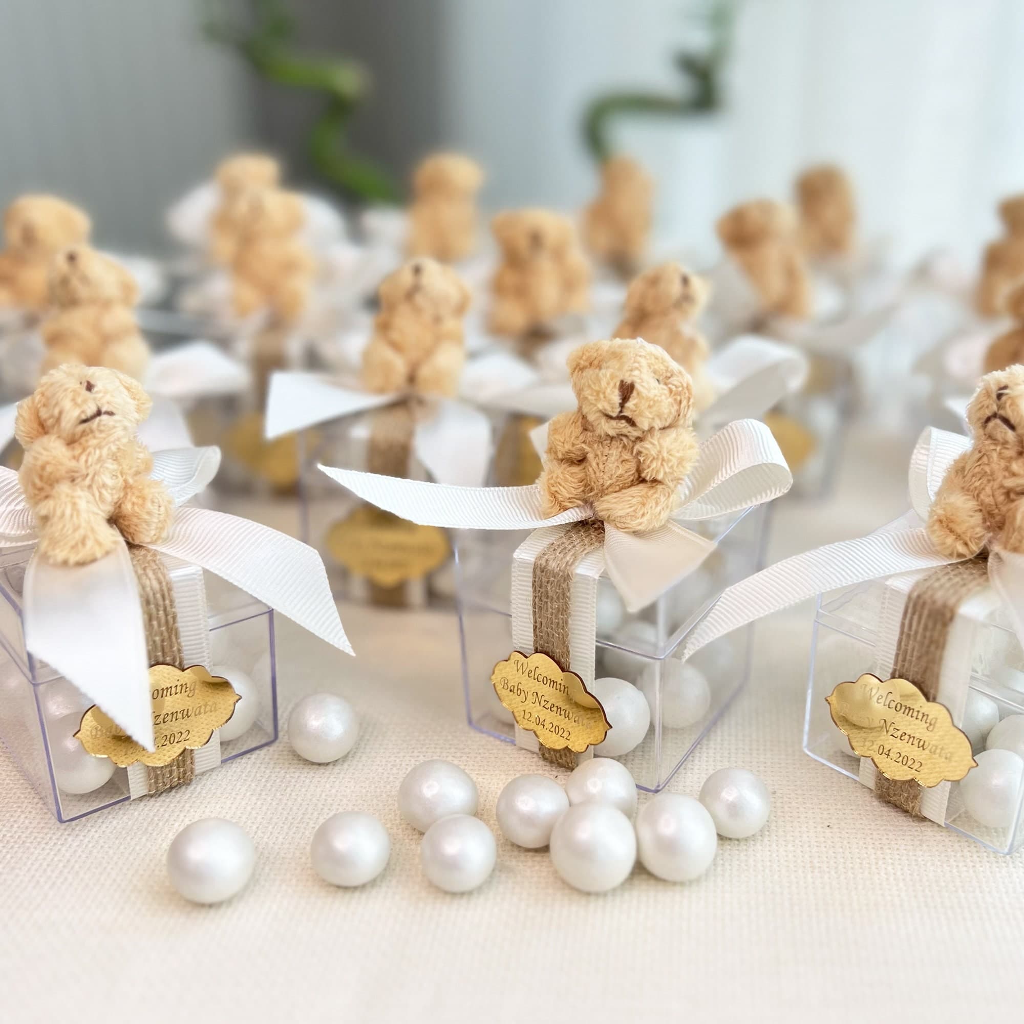 Teddy Bear Candy Box, Personalized Baby Shower Favors - image 4