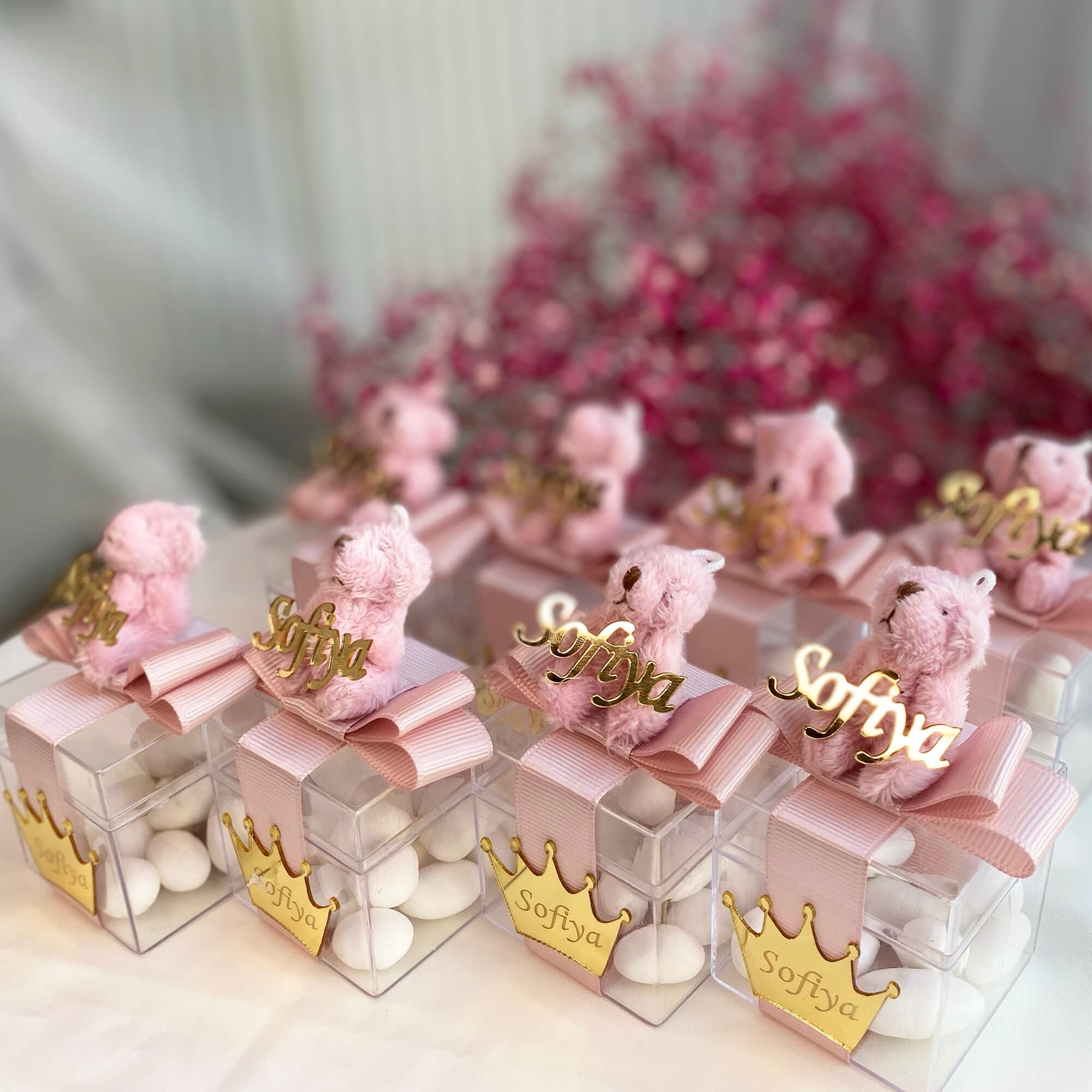 Personalized Teddy Bear Baby Shower Favors, Almond Candy - image 5