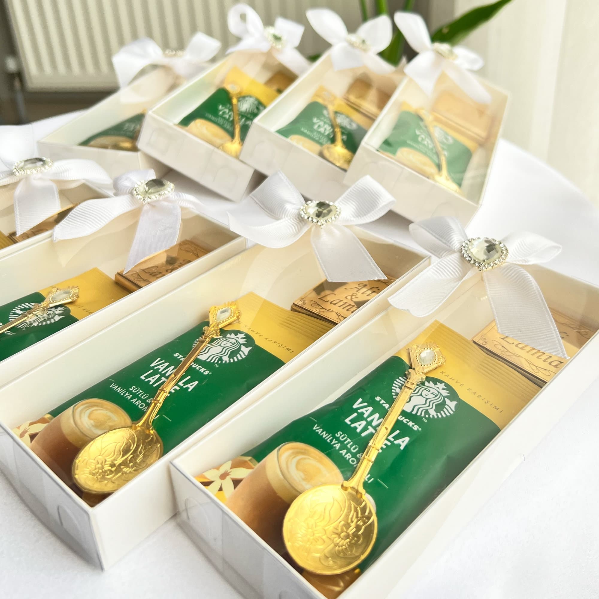 Rustic Wedding Coffee Gift Box: Starbucks Coffee, Spoon & Chocolate - image 4