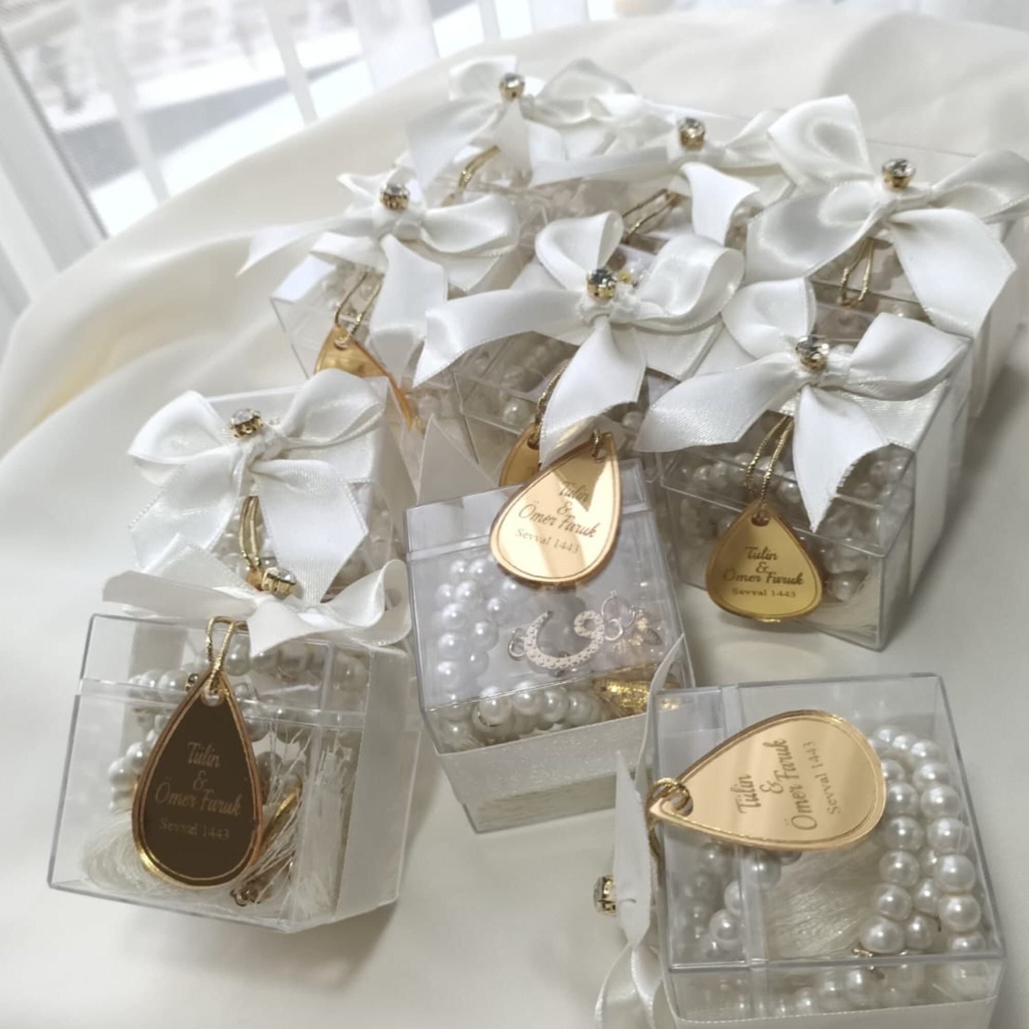 Personalized Islamic Tasbeeh Favor: Pearl Rosary Gift Box - image 5