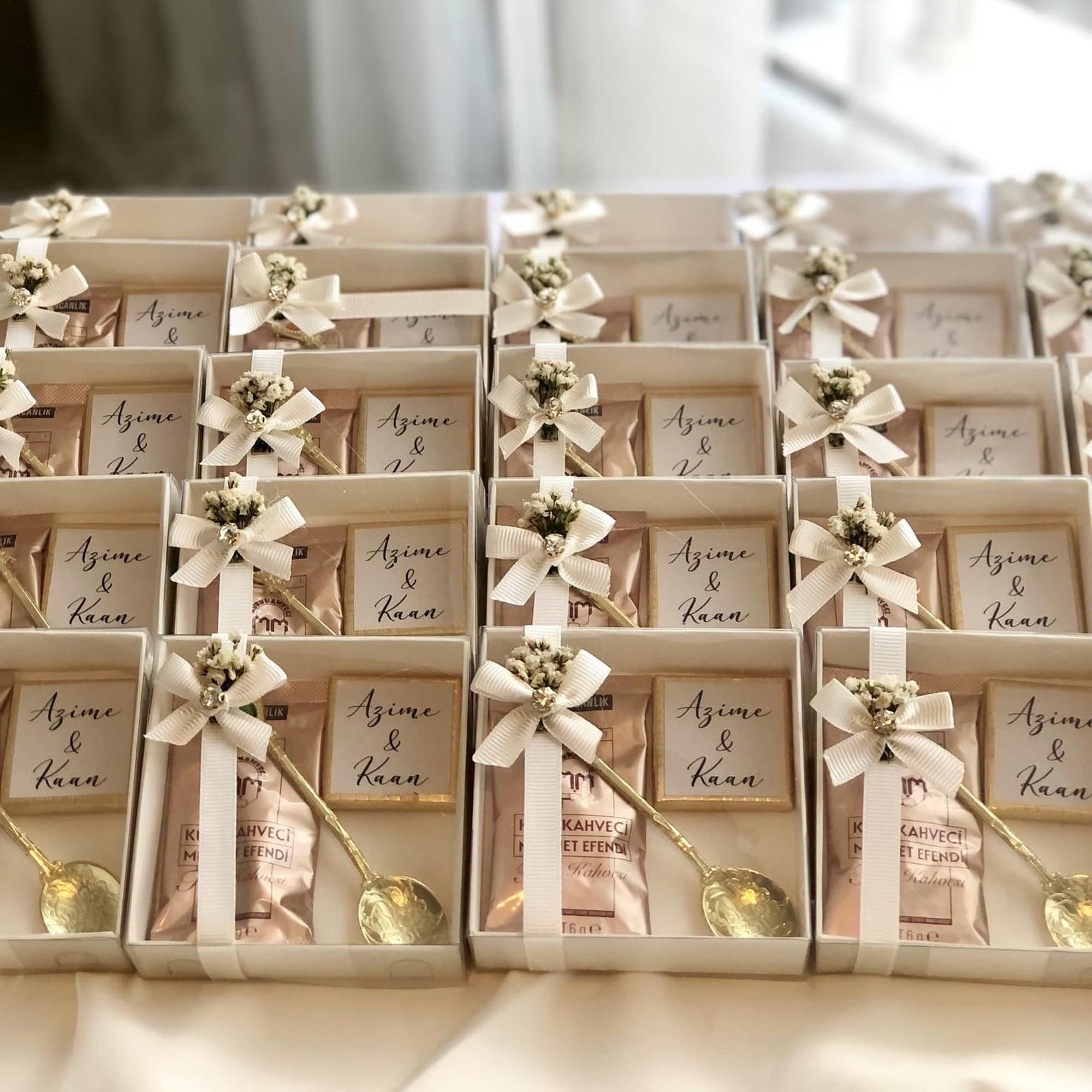 Personalized Turkish Coffee & Chocolate Favors: Wedding Guest Gifts - image 3