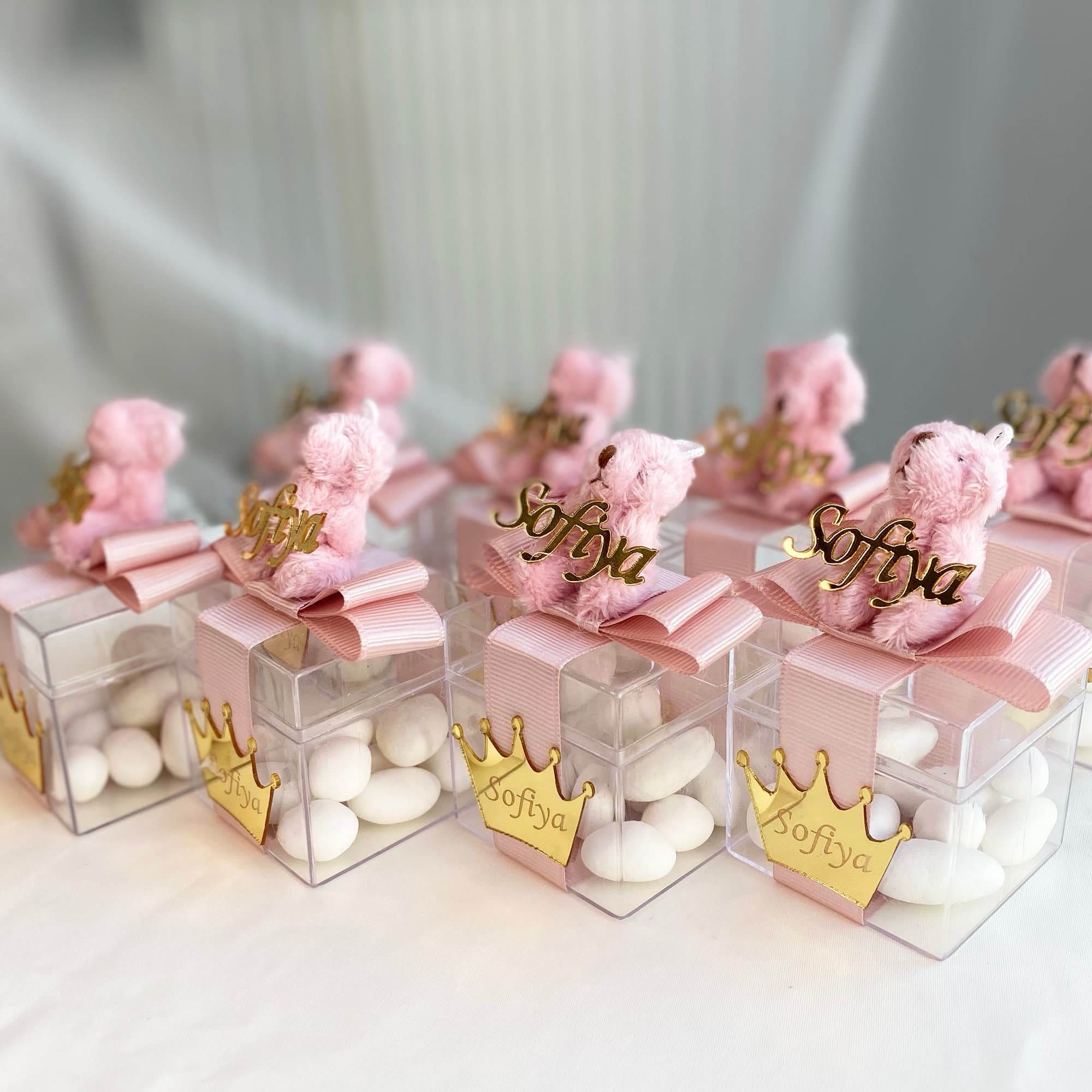Personalized Teddy Bear Baby Shower Favors, Almond Candy - image 4