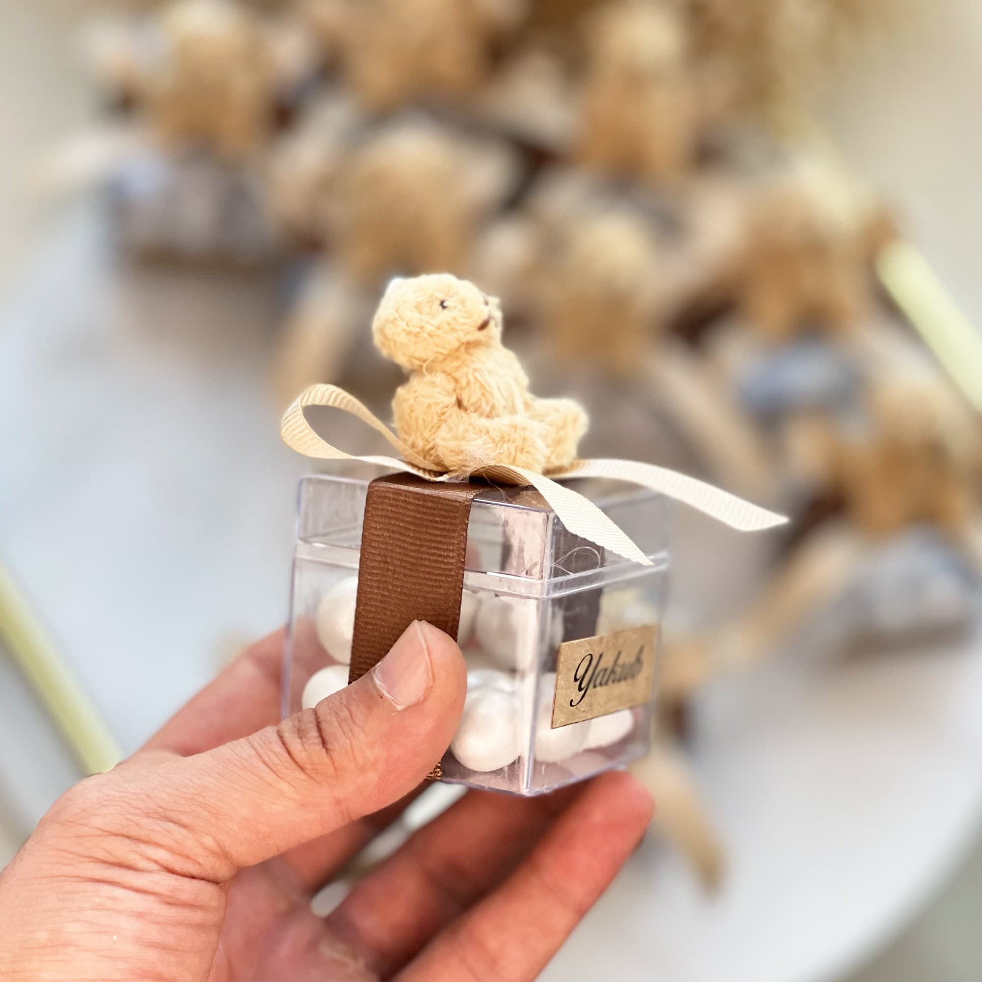 Custom Plush Teddy Bear Keychain, Birthday, Baby Shower Favors - image 5