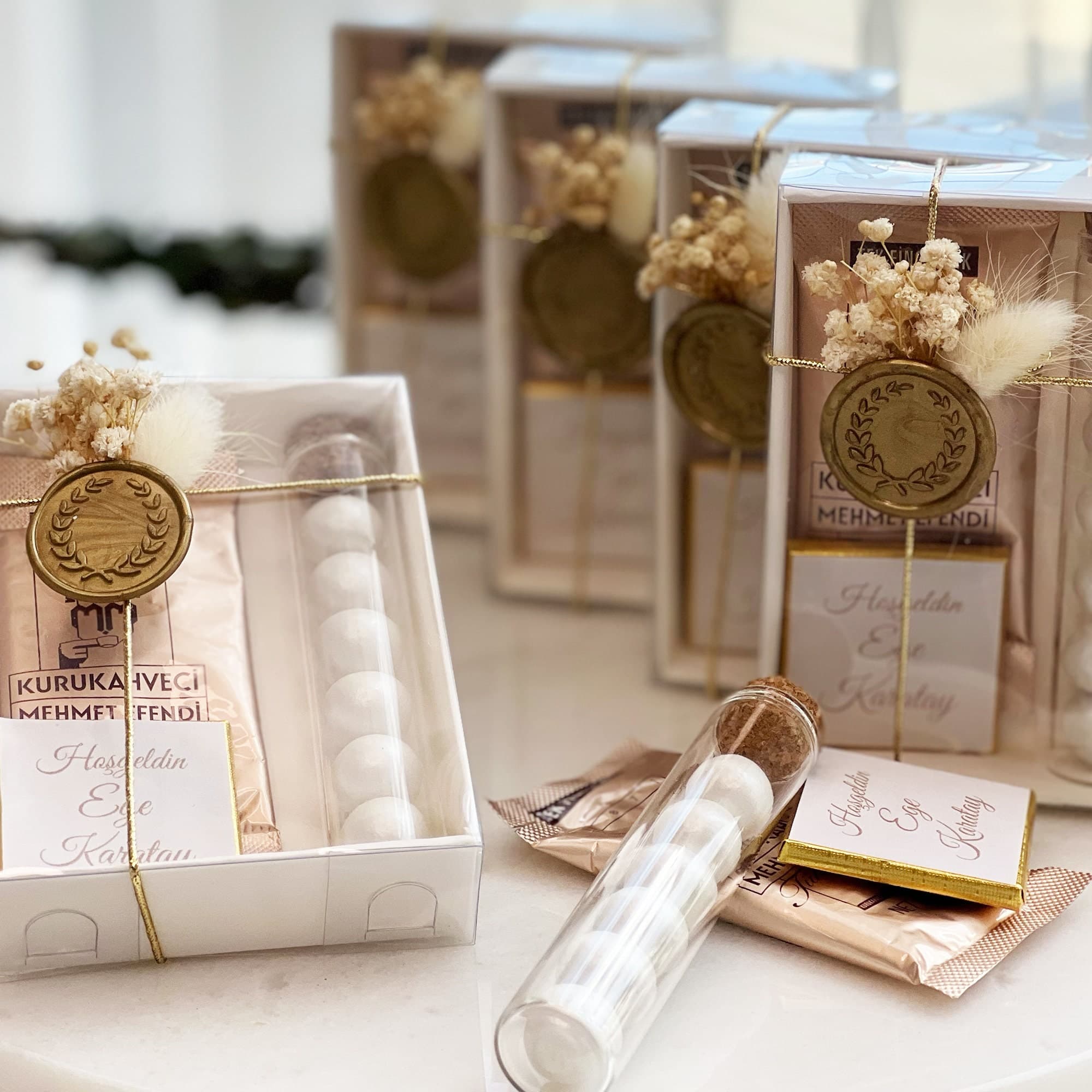 Personalized Turkish Coffee Wedding Favor, Almond Candy Gift Box - image 5