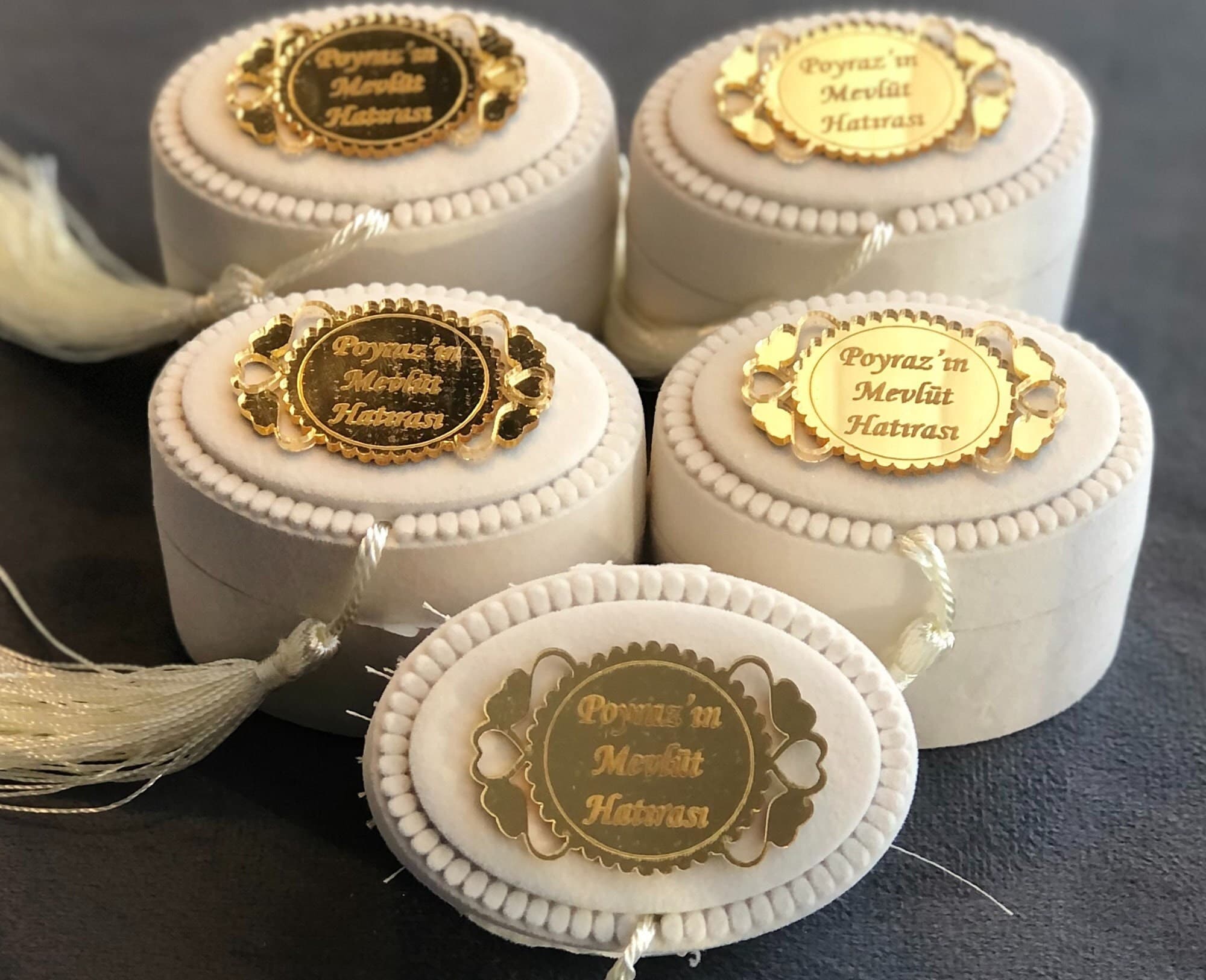 Personalized Pearl Tasbih: Islamic Wedding Favor in Velvet Box - image 3