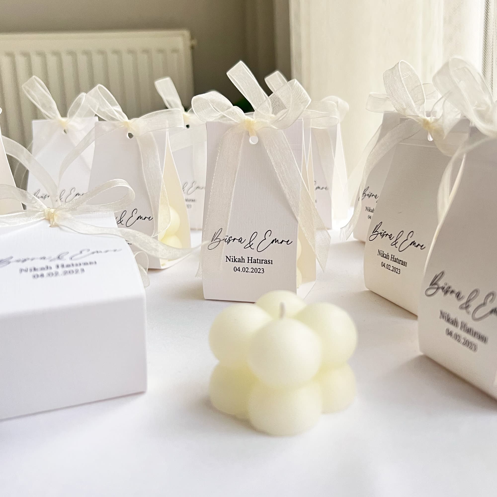 Bubble Wedding Candle Favors, Engagement Baptism Party Favors - image 4