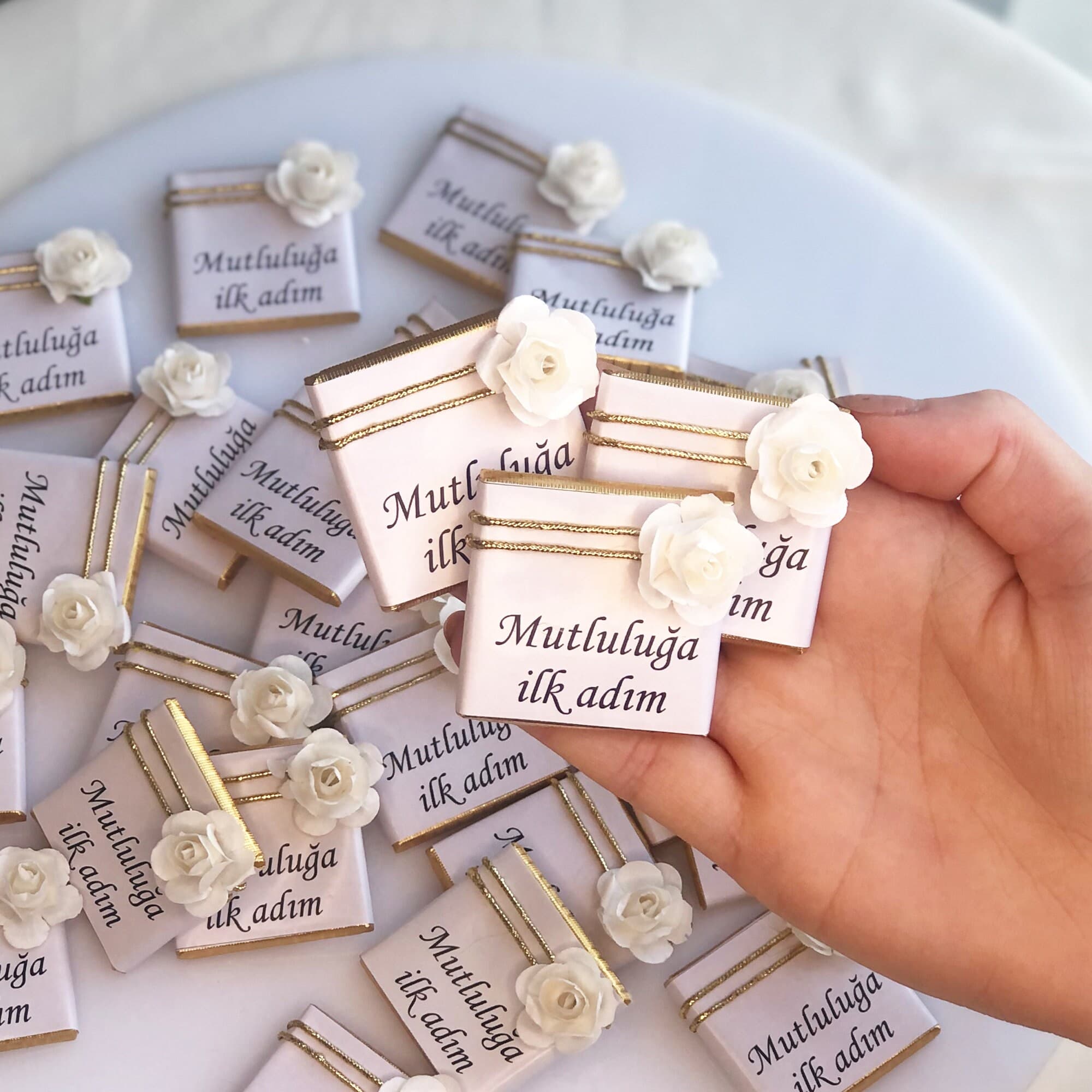 Personalized Wedding Chocolate Favors, Rustic Bridal Shower Candy