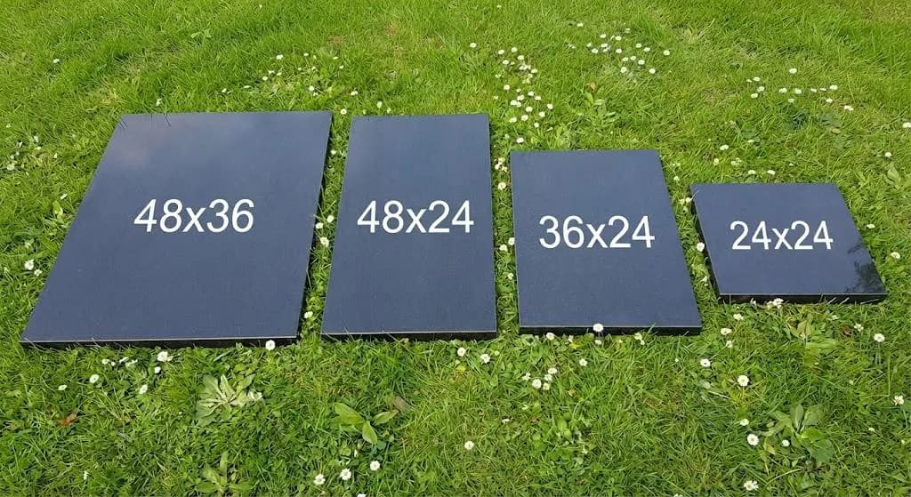 Custom Black Granite Memorial Stone – Personalized Grave Marker - image 4