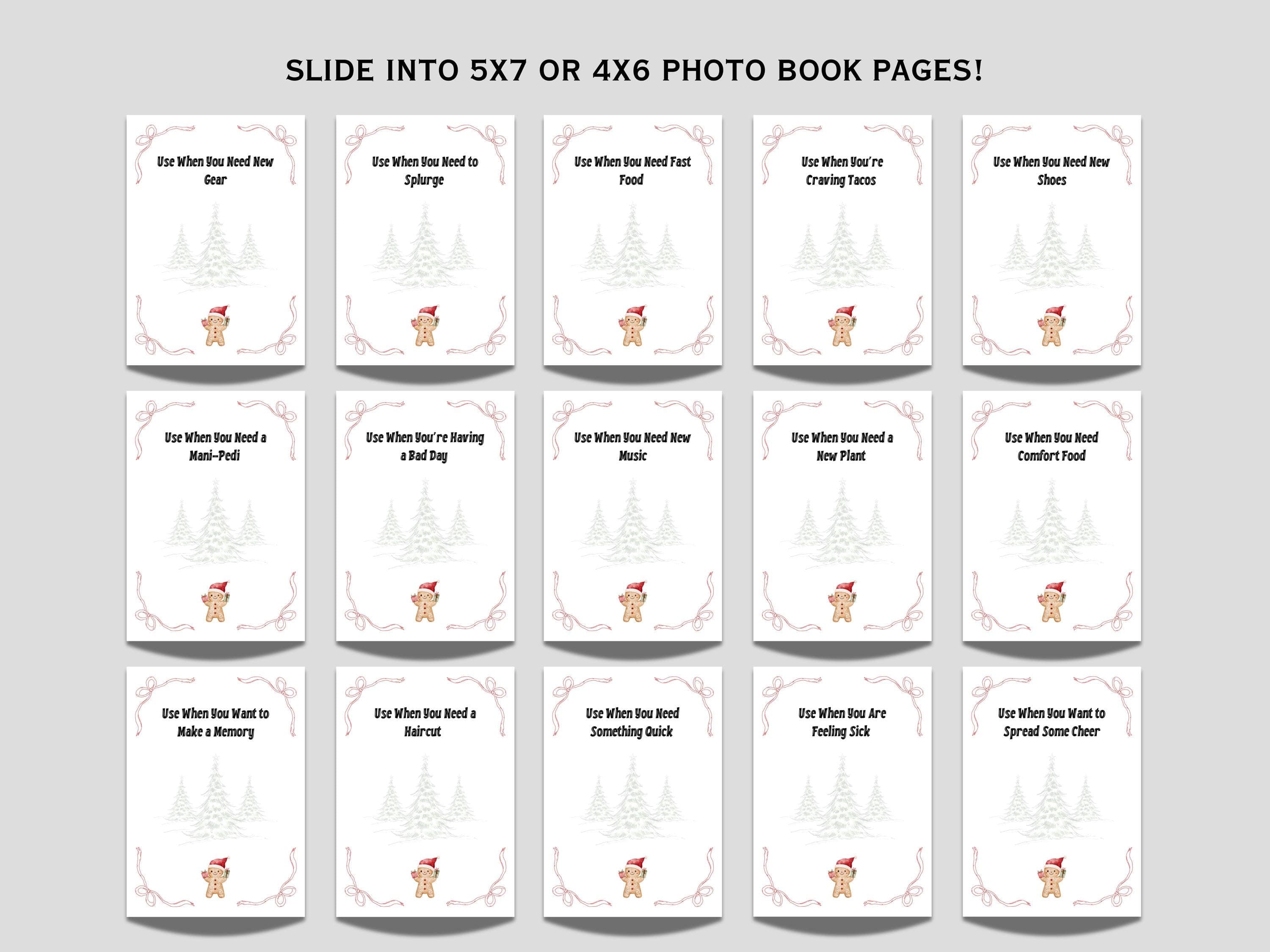 Christmas Gift Card Holder Book Printable, Use When Xmas Present for Teens College Students Adults Instant Download - image 5