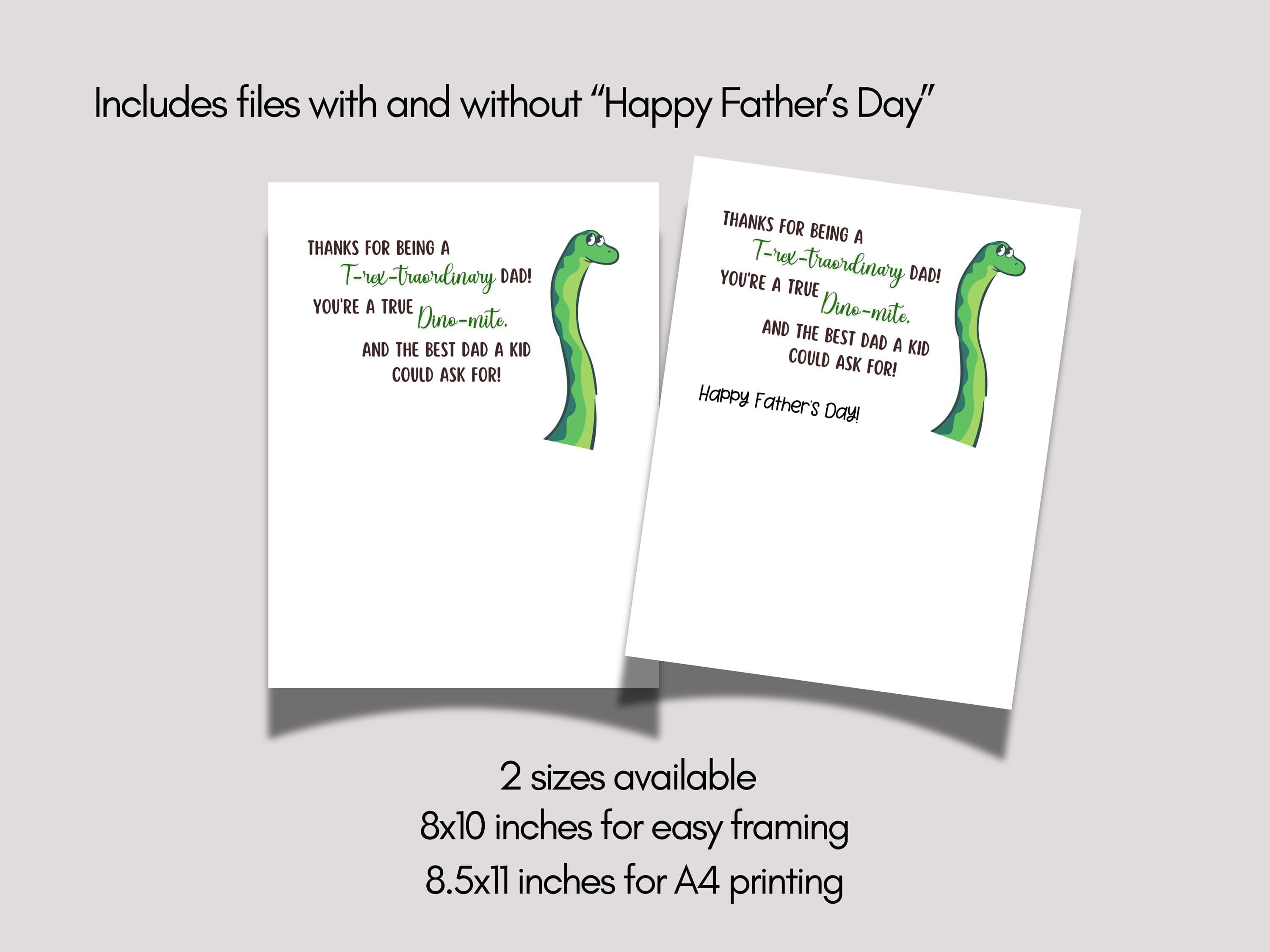 Fathers Day Handprint Craft for Kids Printable DIY Dad Card Dino Art Activity Personalized Birthday Gift from Baby Toddler Preschool Daycare - image 5