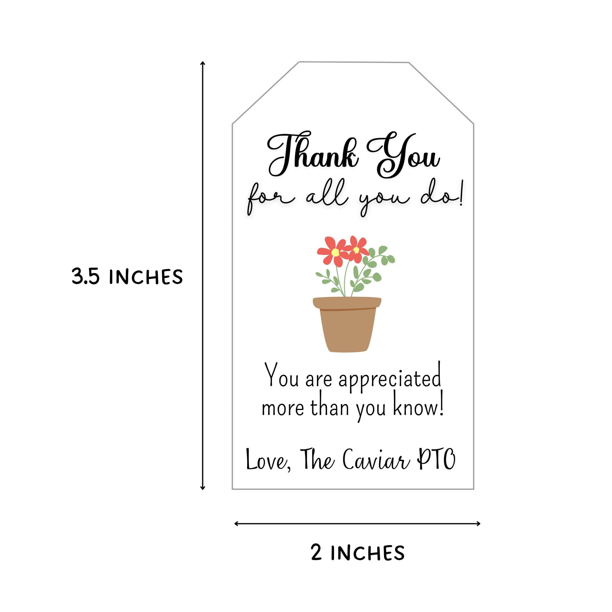 Teacher Appreciation Gift Tags Editable, Printable Custom Thank You Gift Tags, Personalized Favor Treat Tags Staff Teacher Appreciation Week - image 4