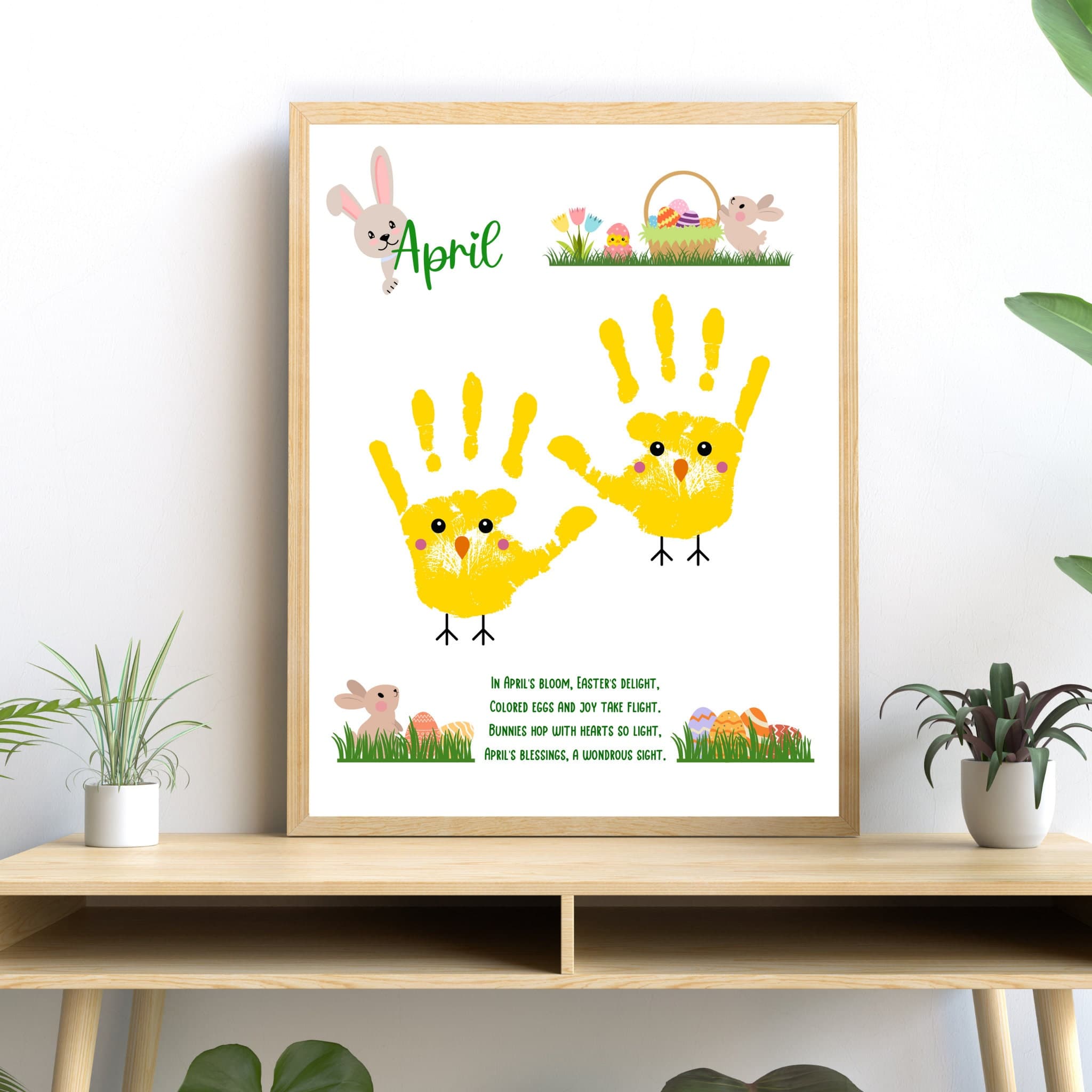 Handprint Memory Book Printable, DIY Footprint Art Kids Activity, Monthly Keepsake Craft Baby Toddler PreK Preschool Kindergarten 1st Grade - image 2