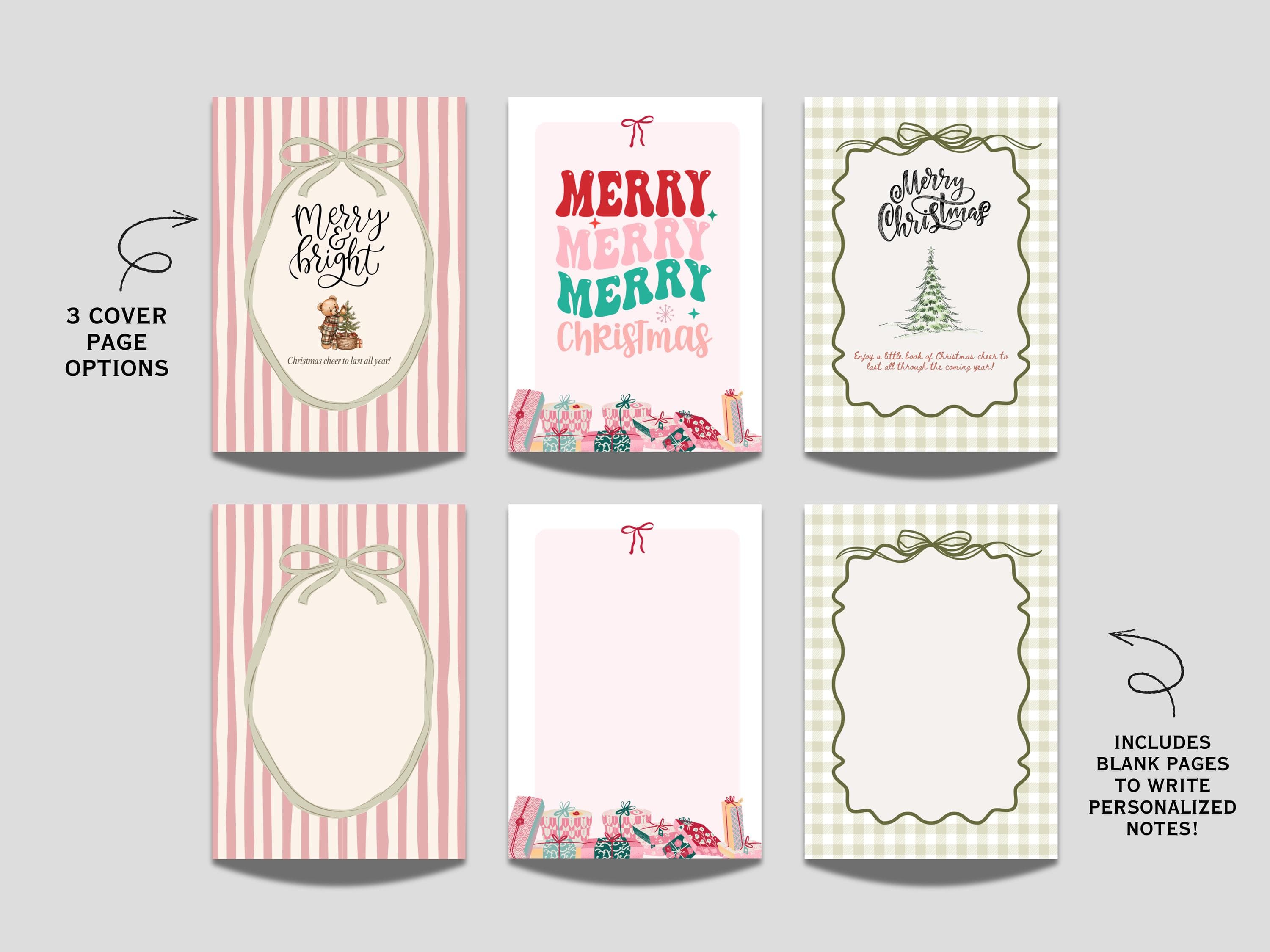 Christmas Gift Card Holder Book Printable, Use When Xmas Present for Teens College Students Adults Instant Download - image 3