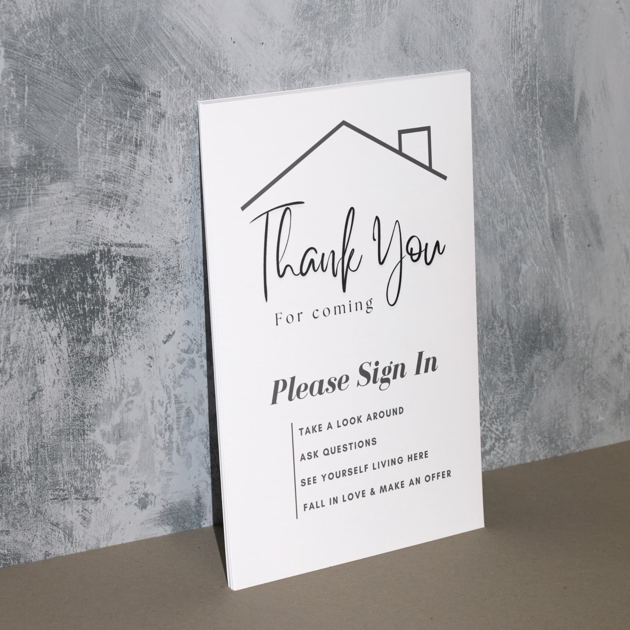 Open House Sign In Sheet, Welcome Sign Open House Bundle,  Real Estate Marketing Printable, Realtor Success Tools PDF Instant Download - image 5
