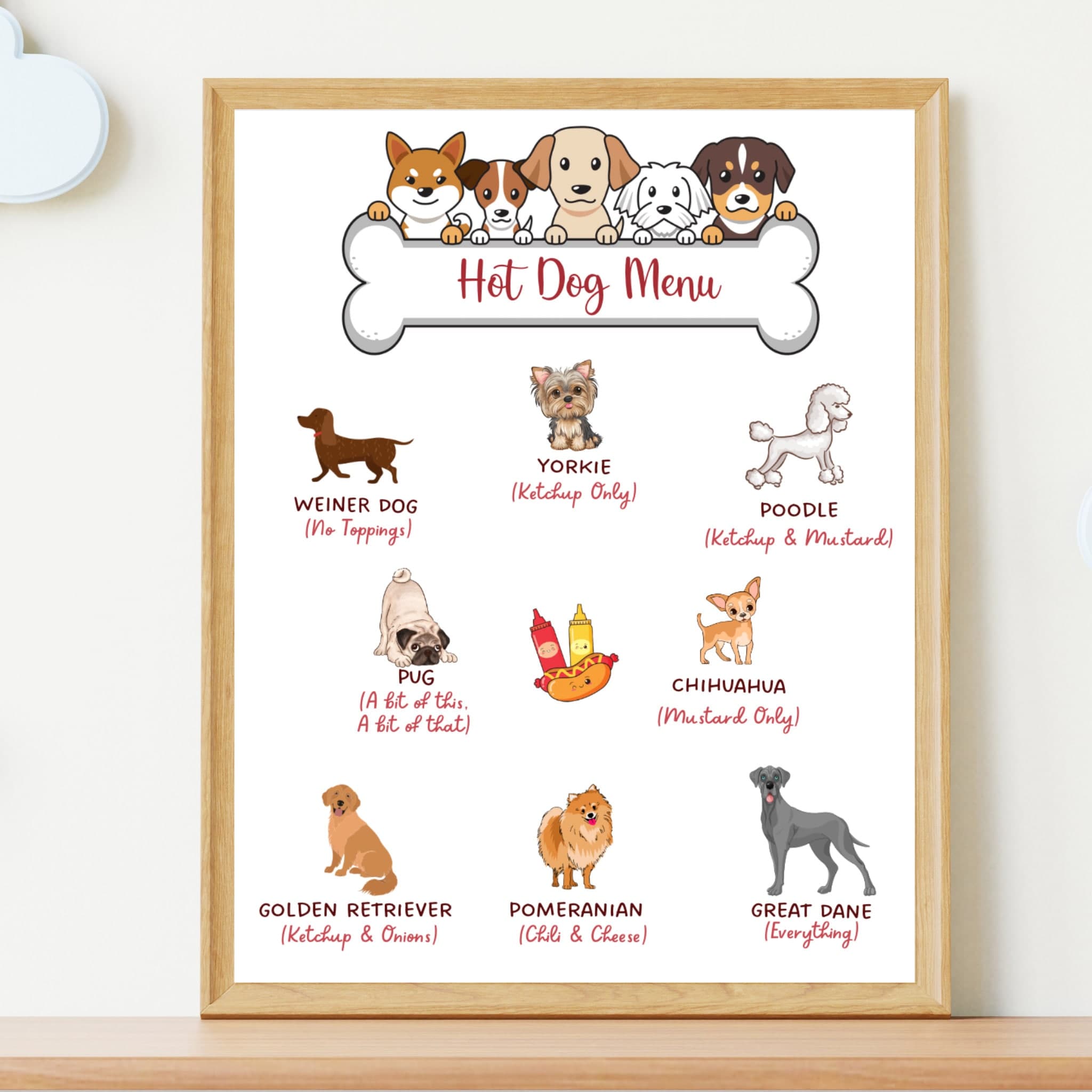 Hot Dog Bar Menu Sign Printable, Puppy Birthday Party, Puppy Adoption Party, Hot Dog Menu Sign, Dog Birthday Party, Pawty Decorations - image 3