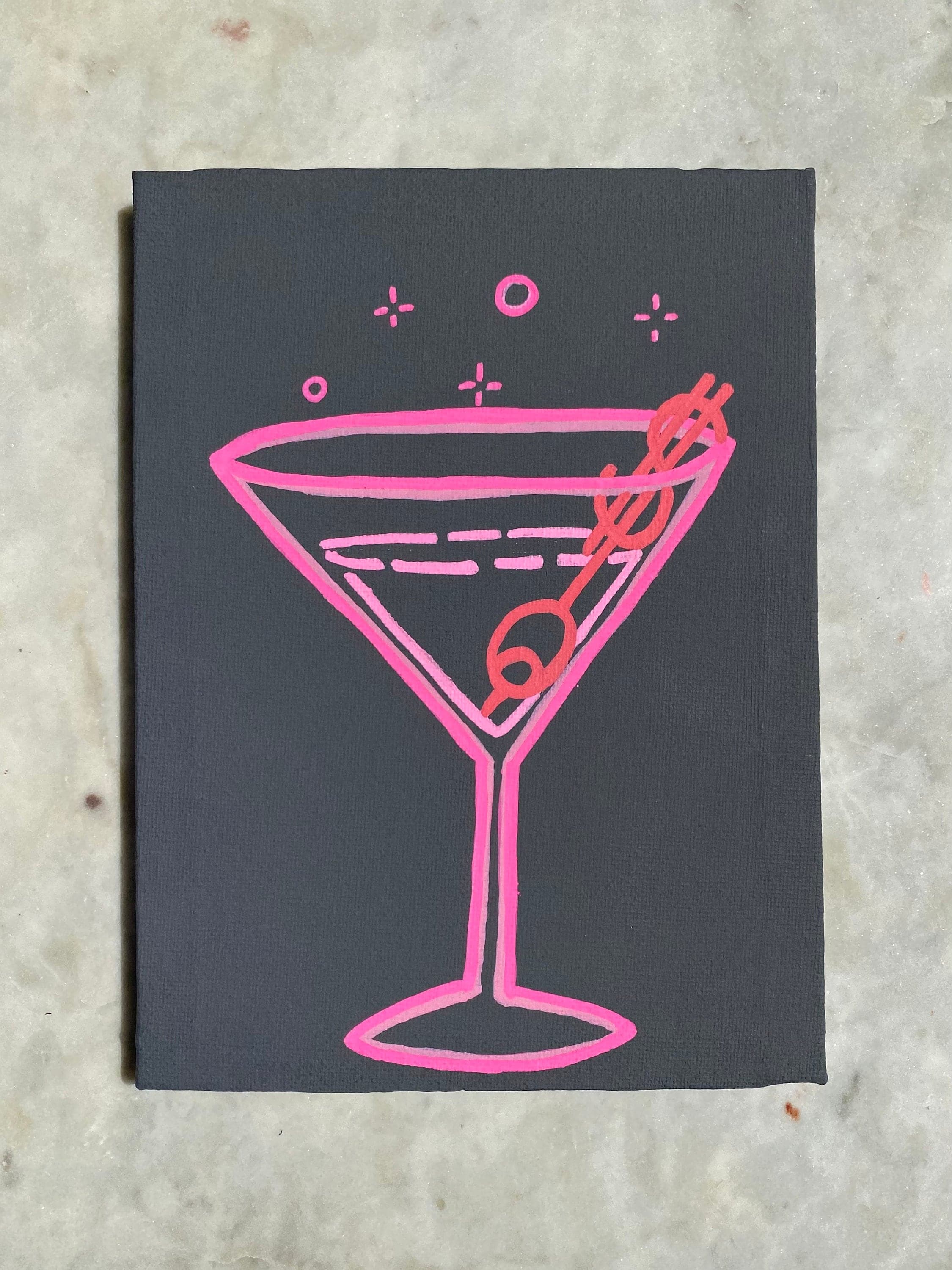 Money Martini - Mini Canvas