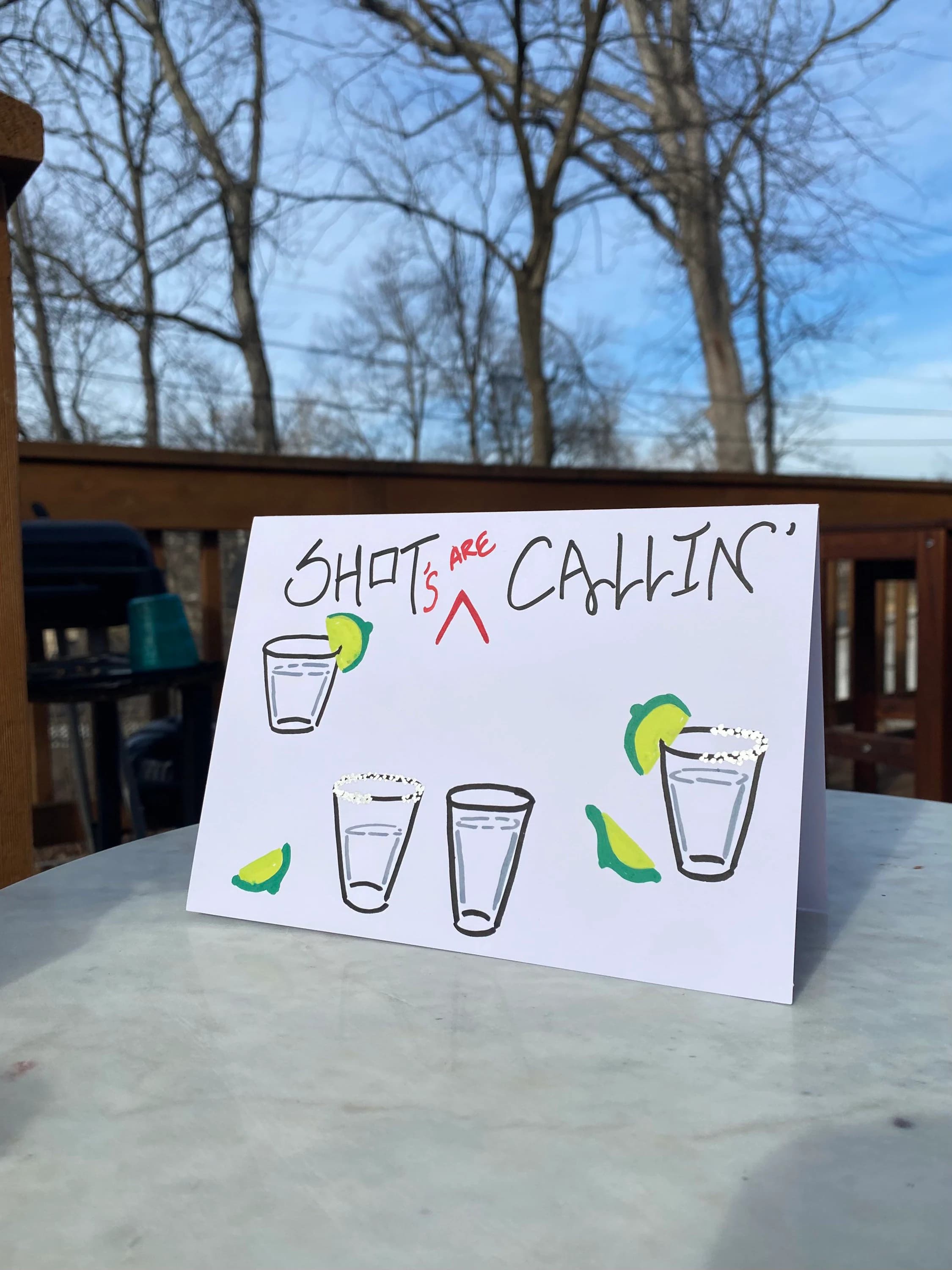Shot Callin - Greeting Card