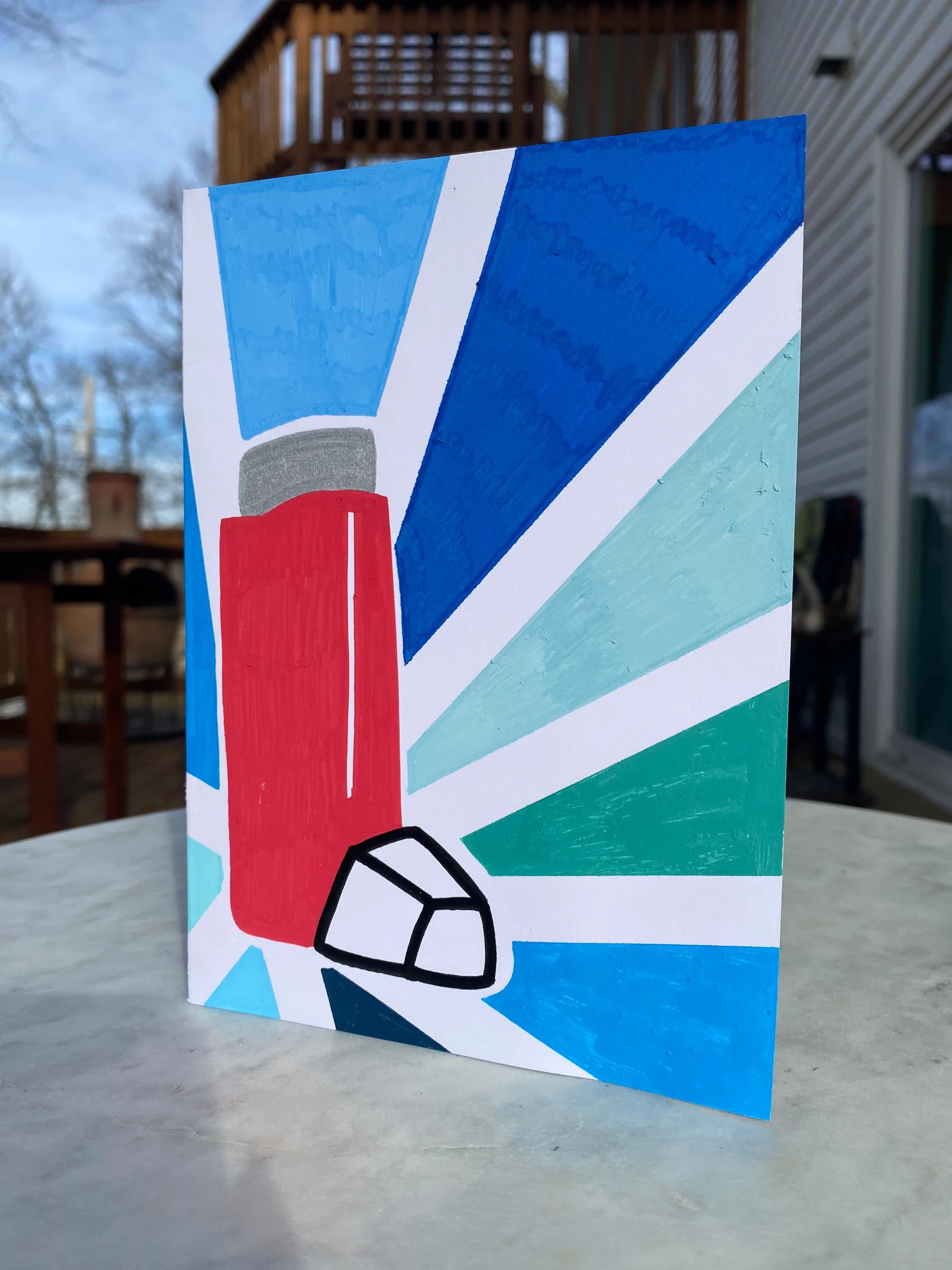 Inhale Exhale - Greeting Card