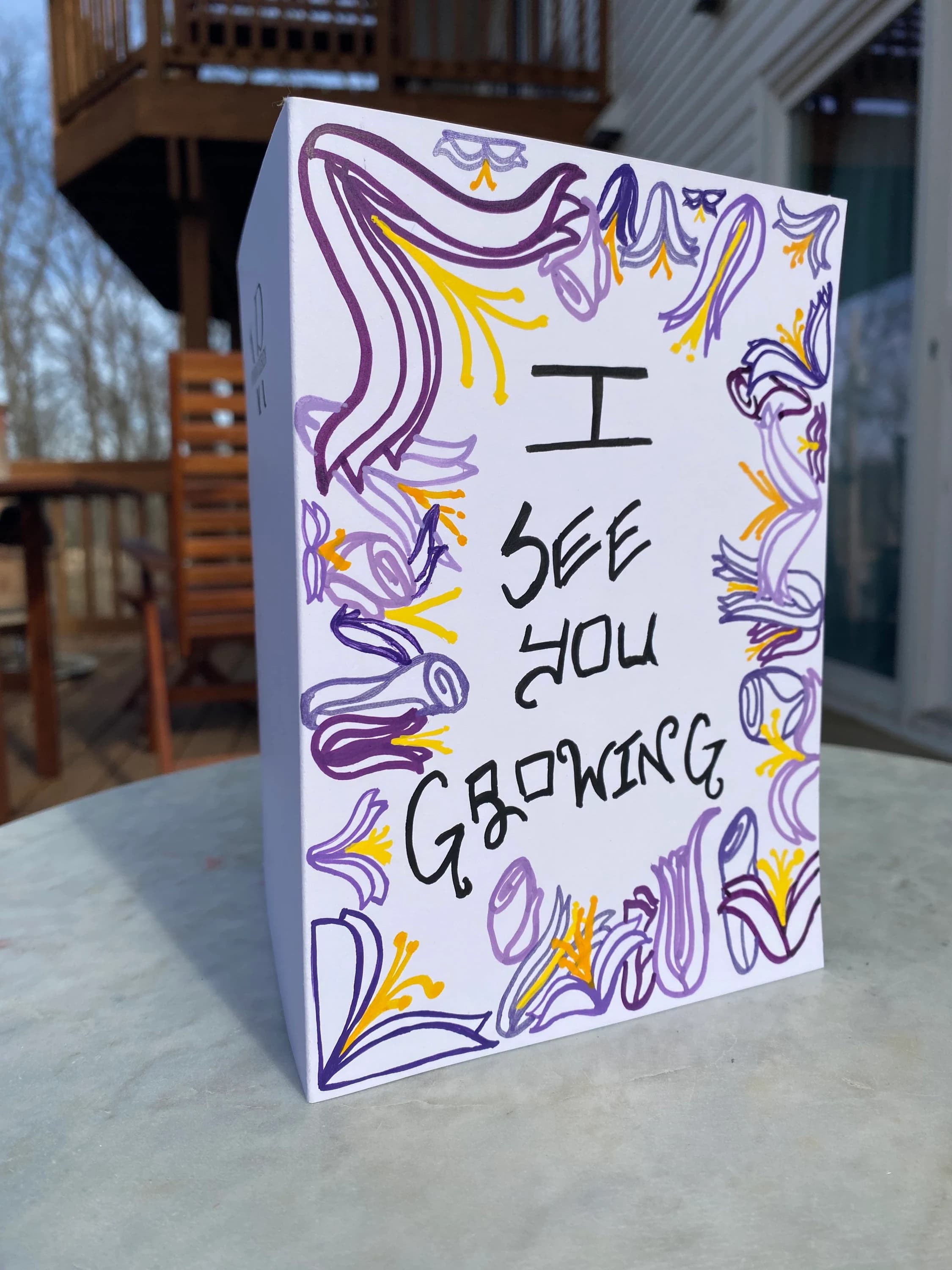 I See You Growing - Greeting Card