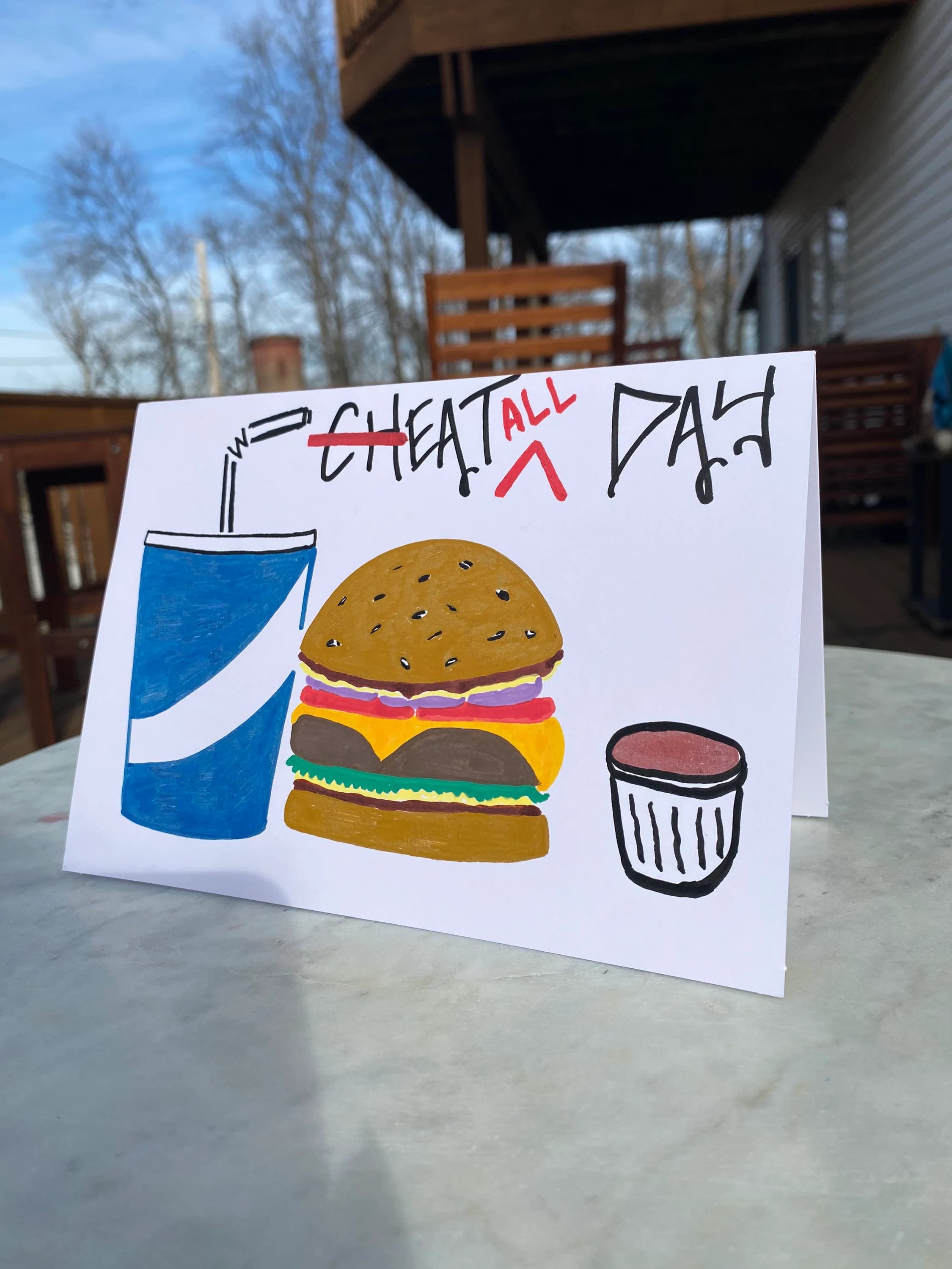 Cheat Day - Greeting Card