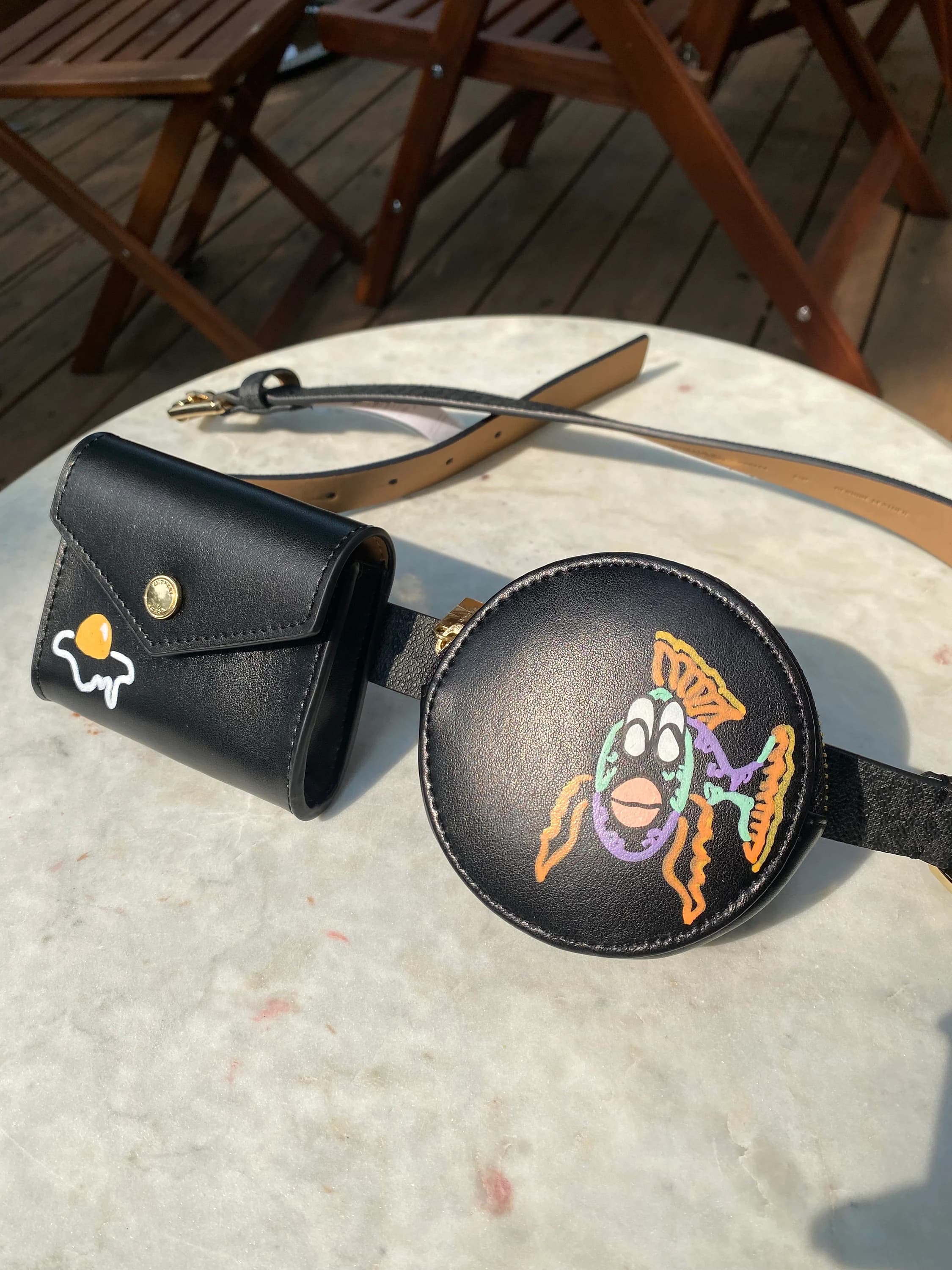 Tropical Belt Bag - VanRah Painted Purse Belt