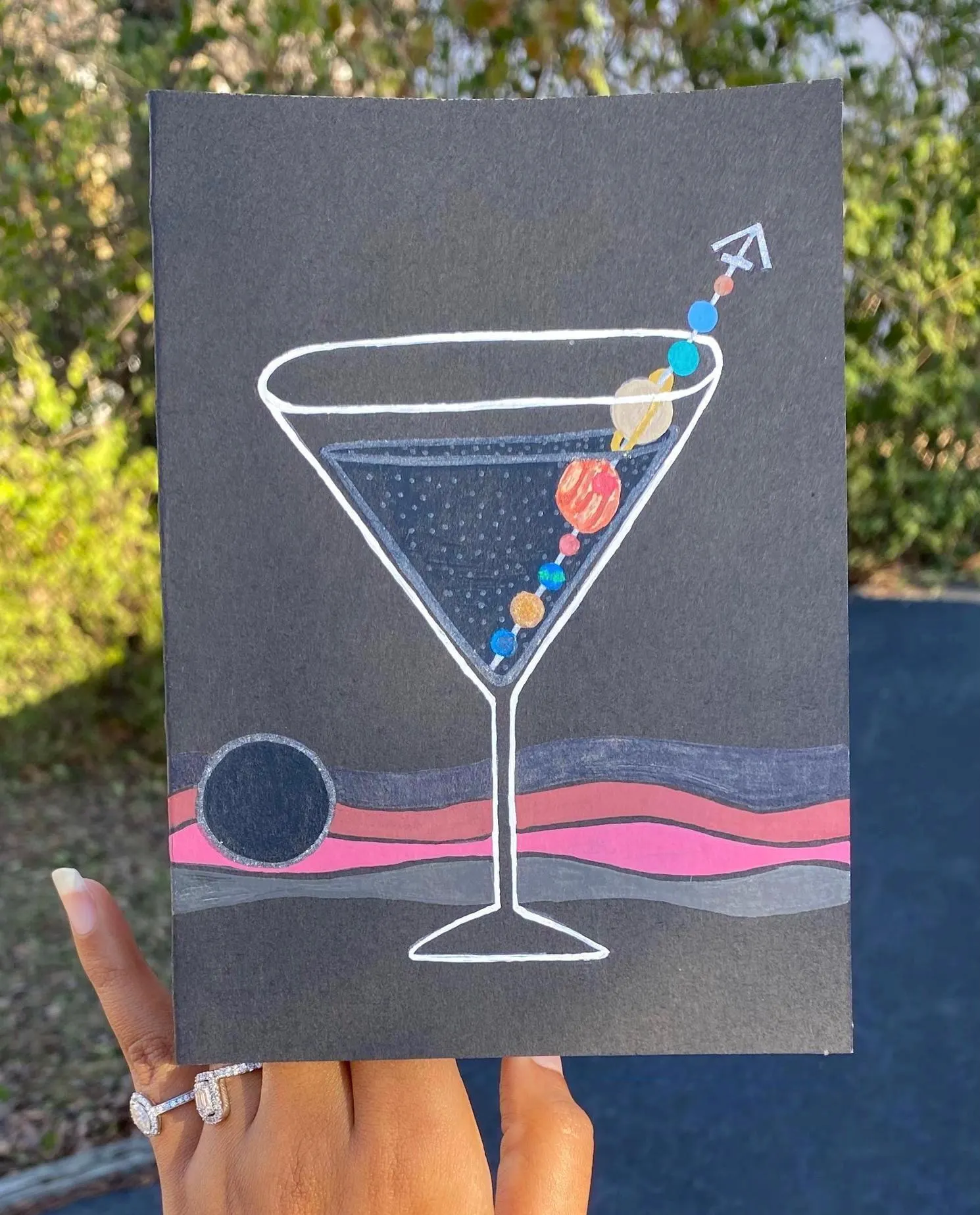Cosmo Cocktail - Greeting Card