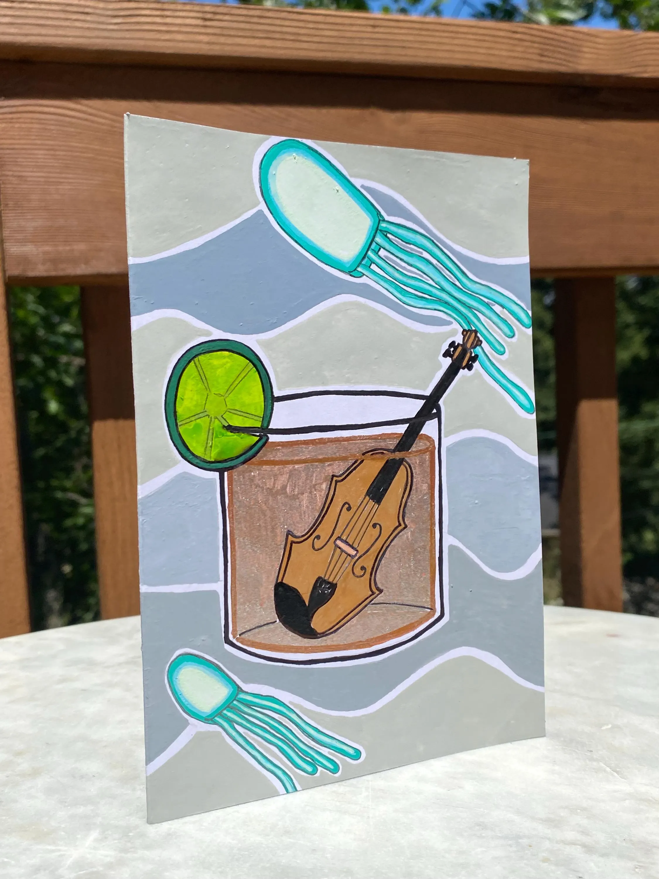 Diving Drink Forte - Greeting Card