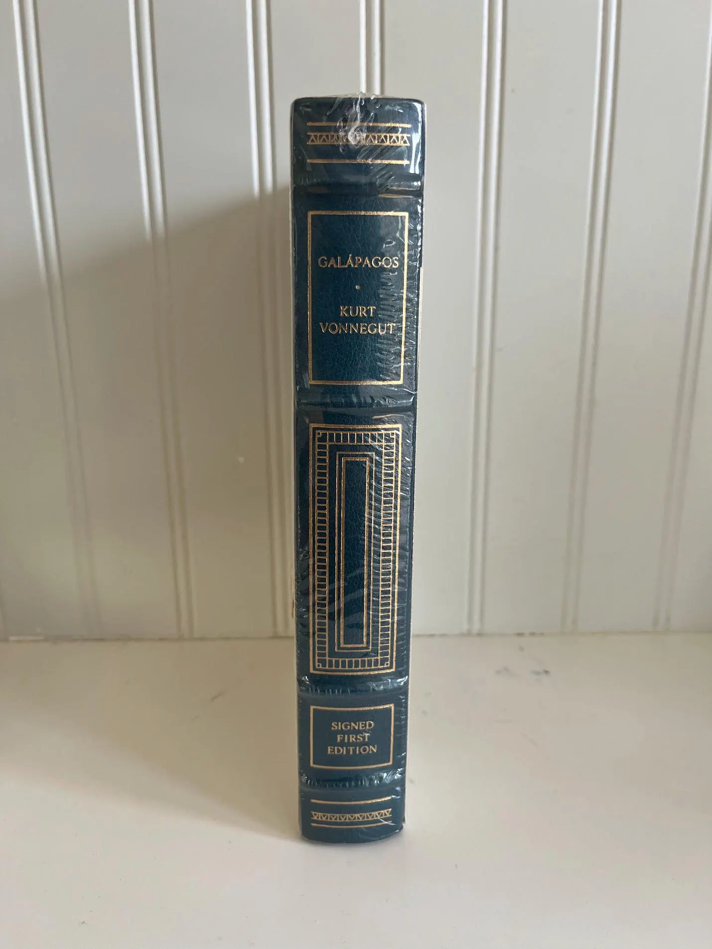 Franklin Mint Leather bound Book-Galapagos by Kurt Vonnegut