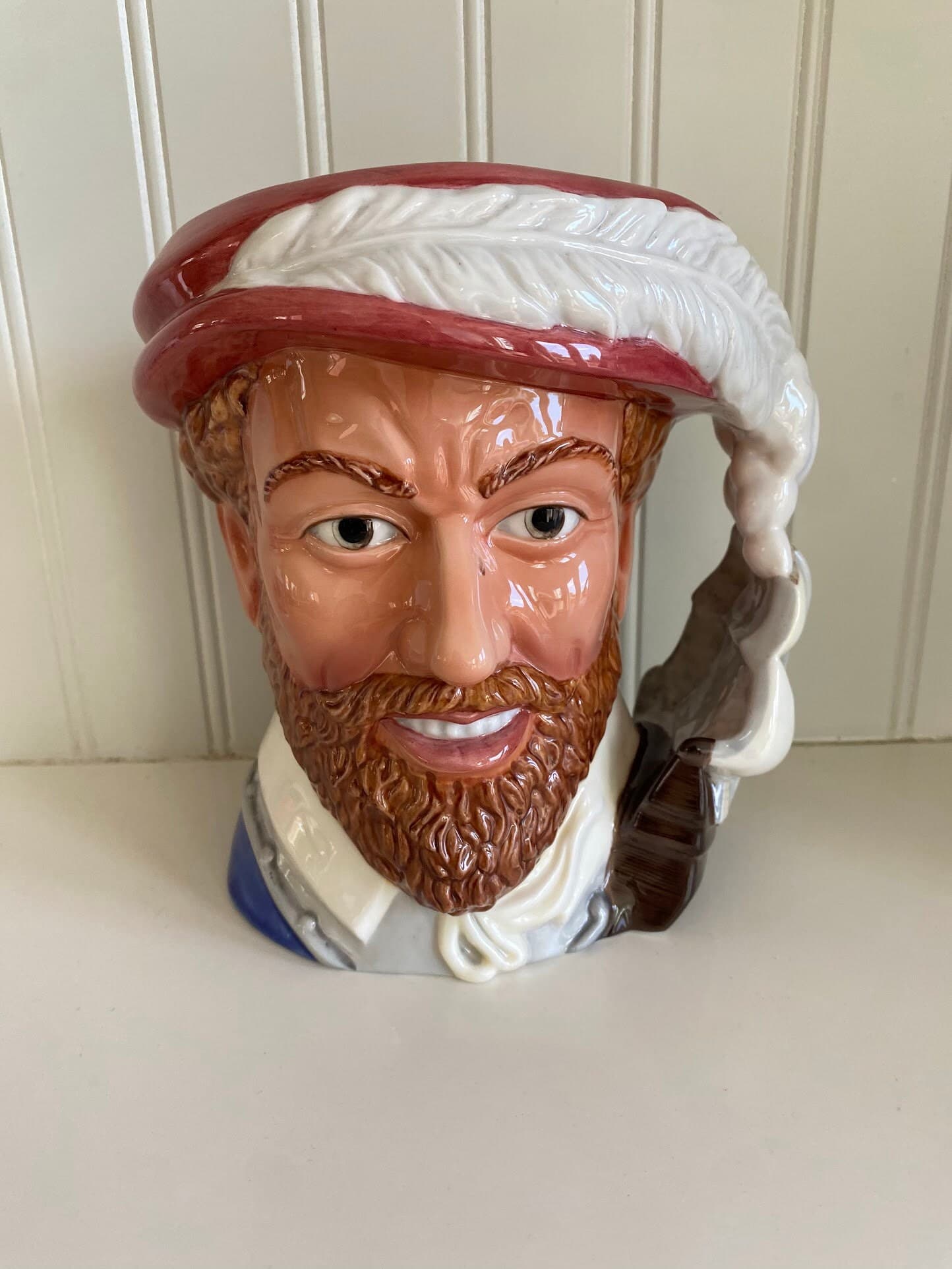 1984 The Franklin Mint Porcelain Sir Francis Drake Mug By Gerald Embleton