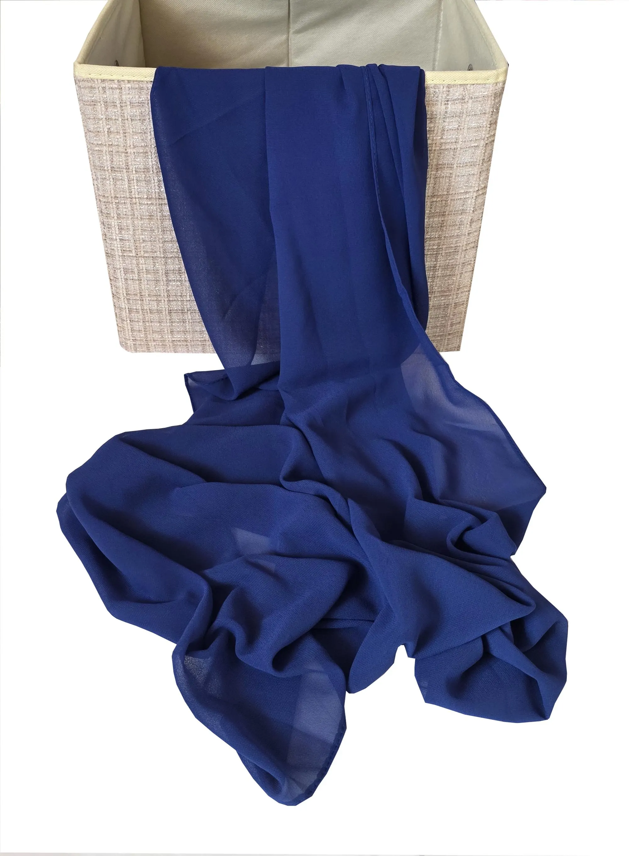 Chiffon Scarf Set: Lightweight Elegant Shawls (85x180cm)