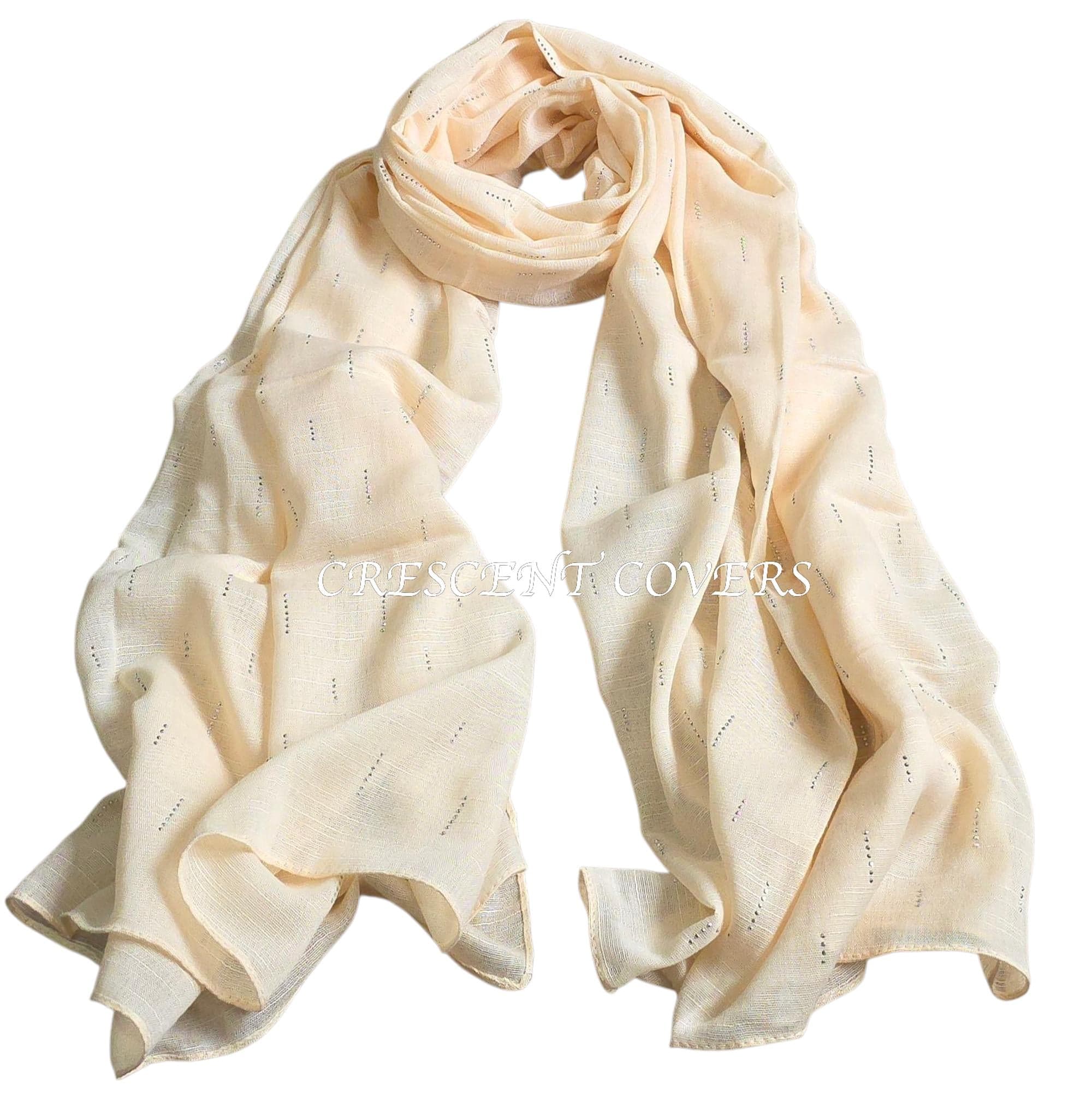 Studded Raindrop Modal and Viscose Blend Scarf Hijab Lightweight Elegant Gift
