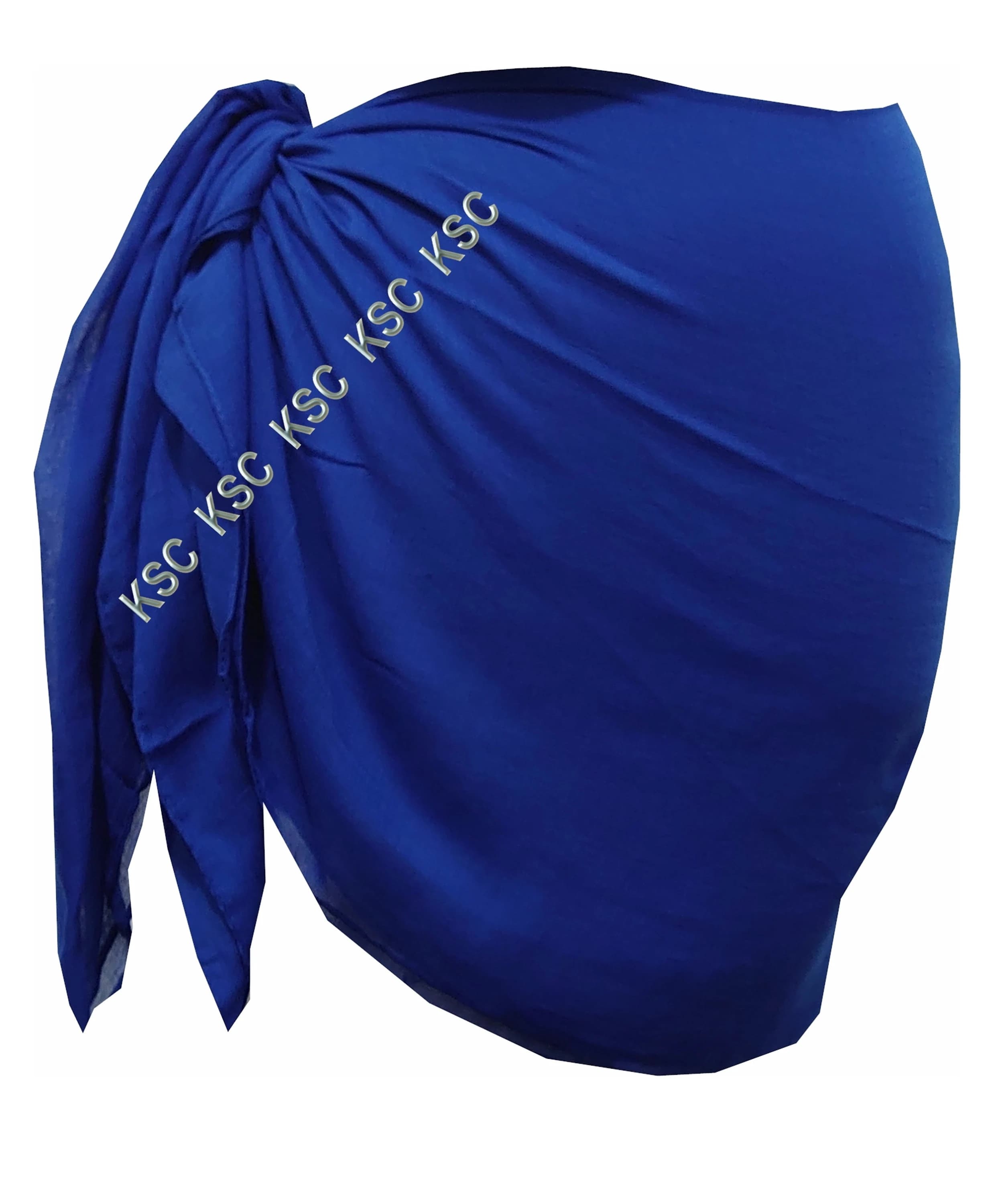 Cobalt Blue Sarong: Lightweight Viscose Blend Beach Cover-Up