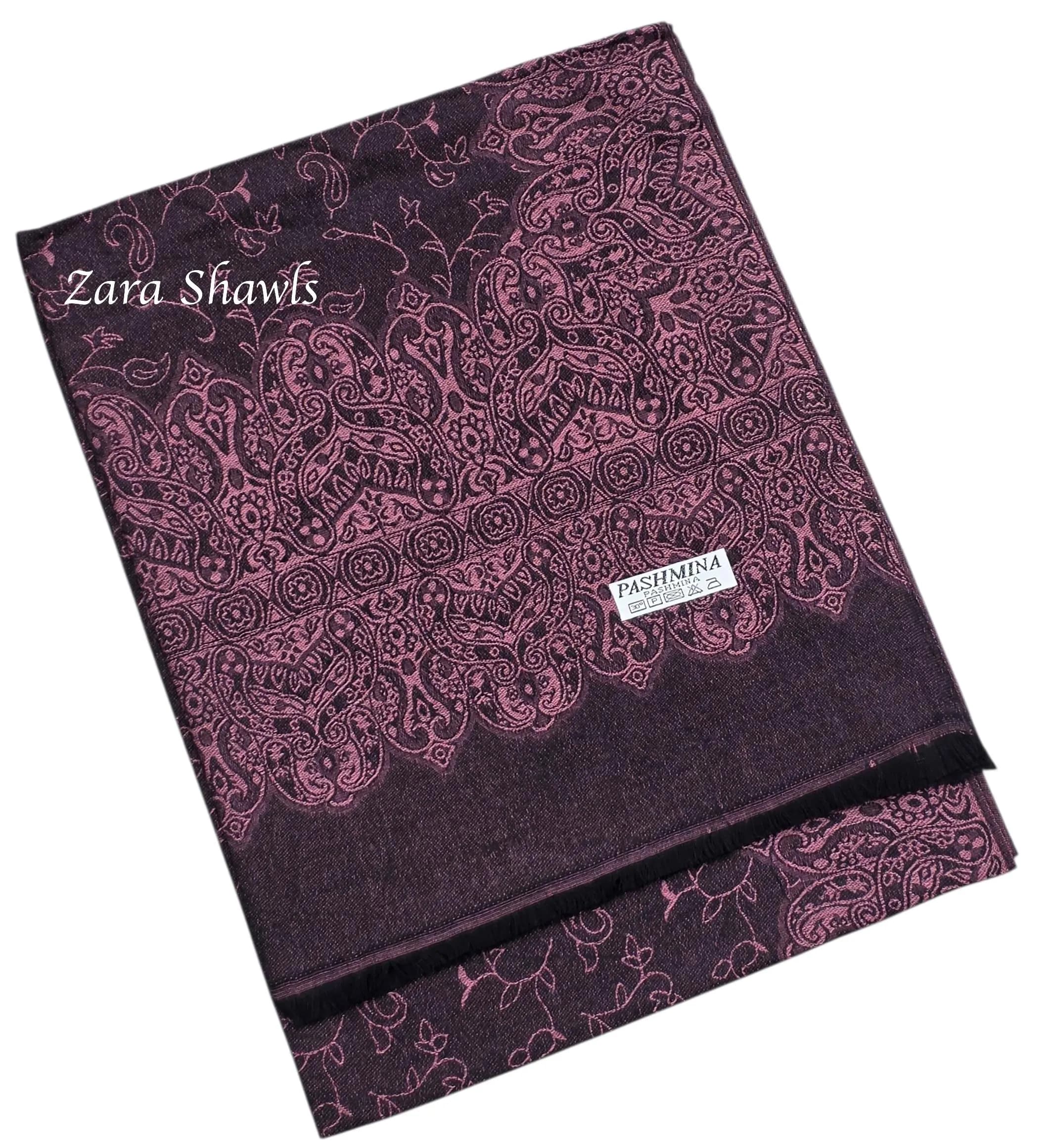 Pashmina Luxury Viscose Shawl, Evening Wrap, Dupatta, Gift Ready - image 5