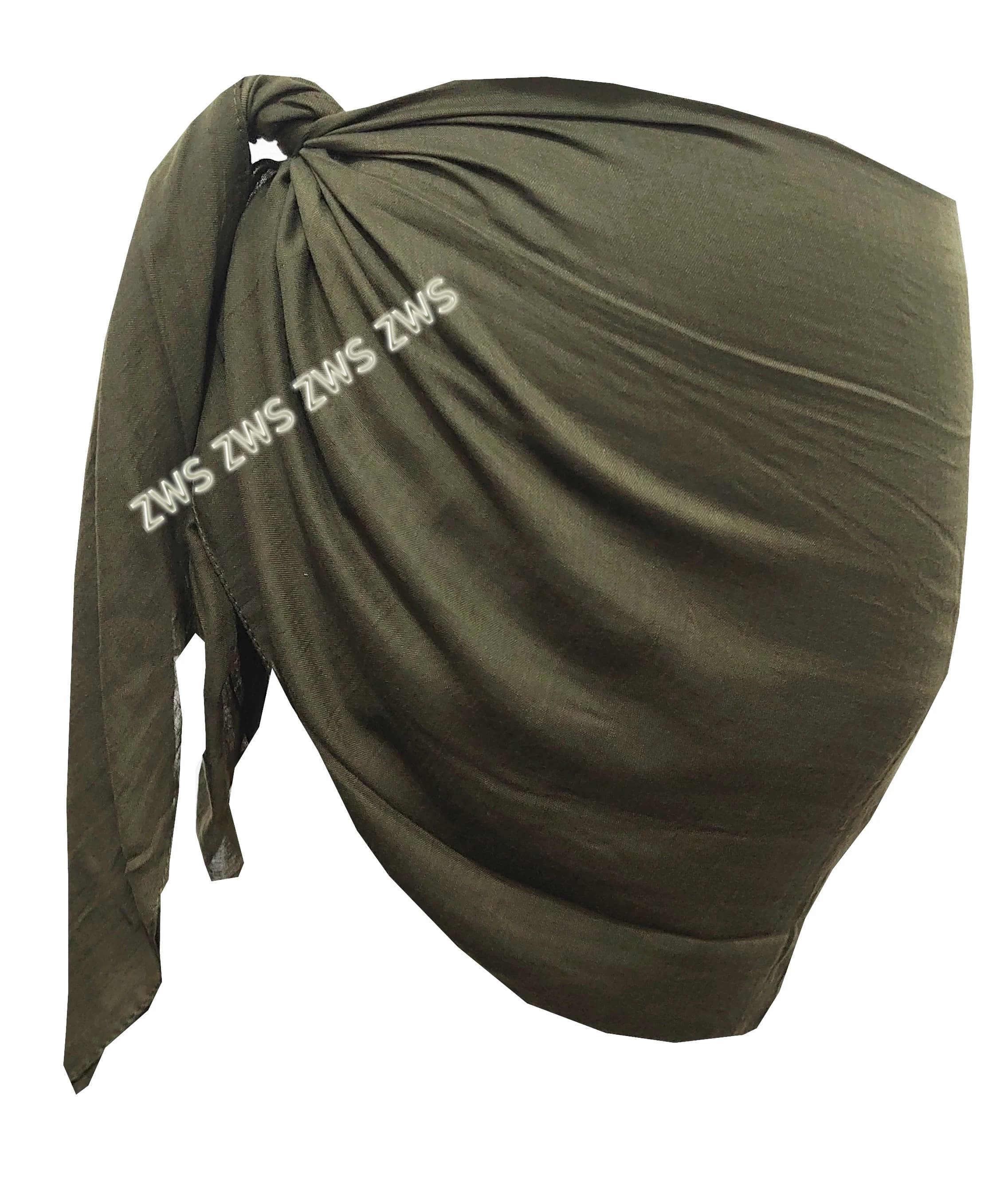 Large Viscose Sarong, Khaki Green Cover Up, Lightweight Scarf