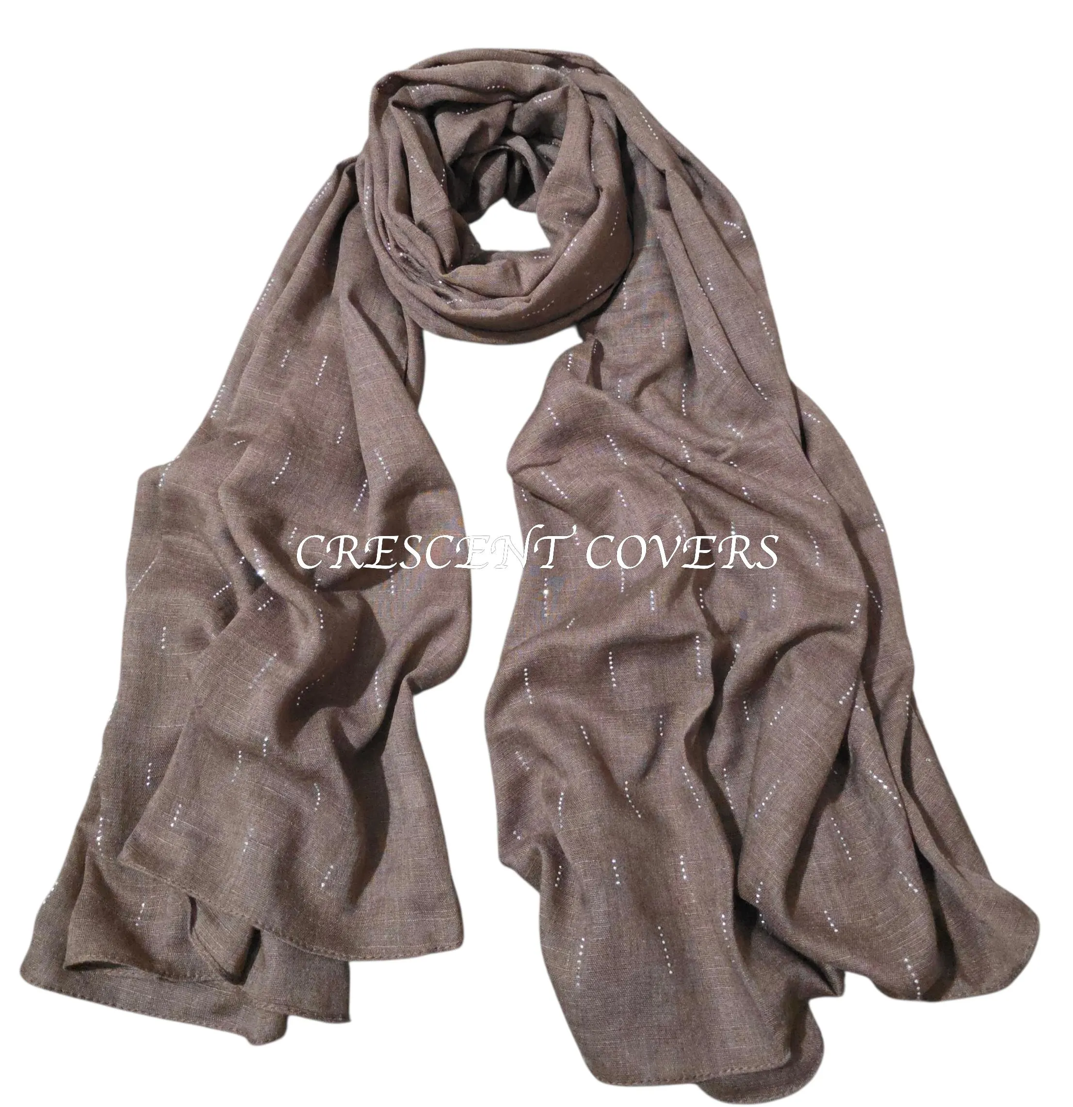 Studded Raindrop Modal and Viscose Blend Scarf Hijab Lightweight Elegant Gift - image 5